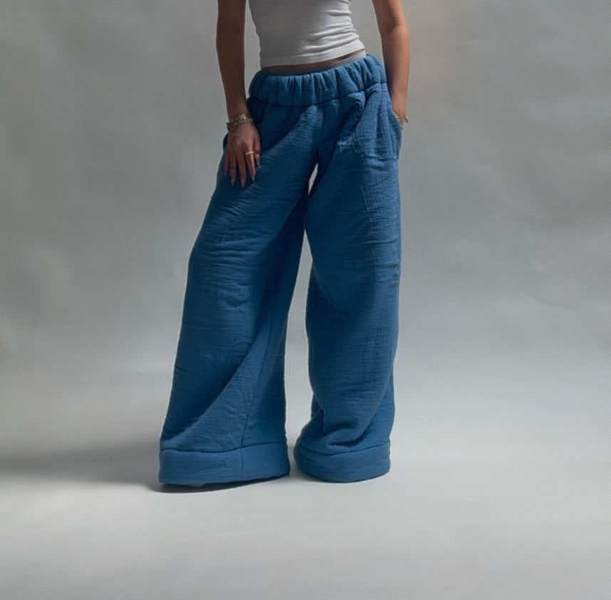 Blue Low Rise Homebody Pants