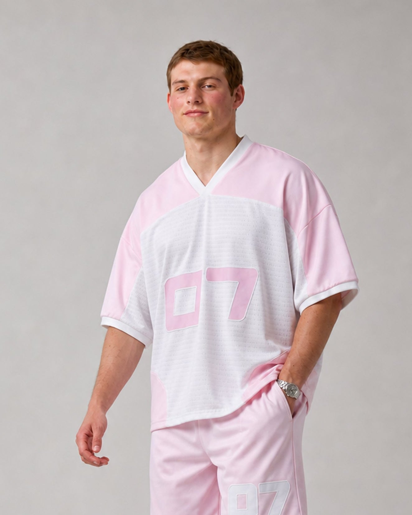07' Jersey Crewneck - Pink