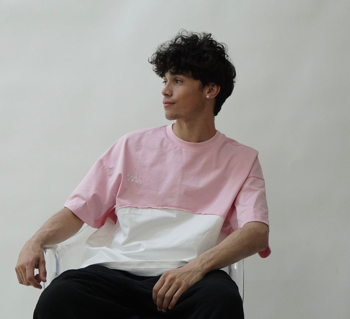Two Toned Tee - Pink