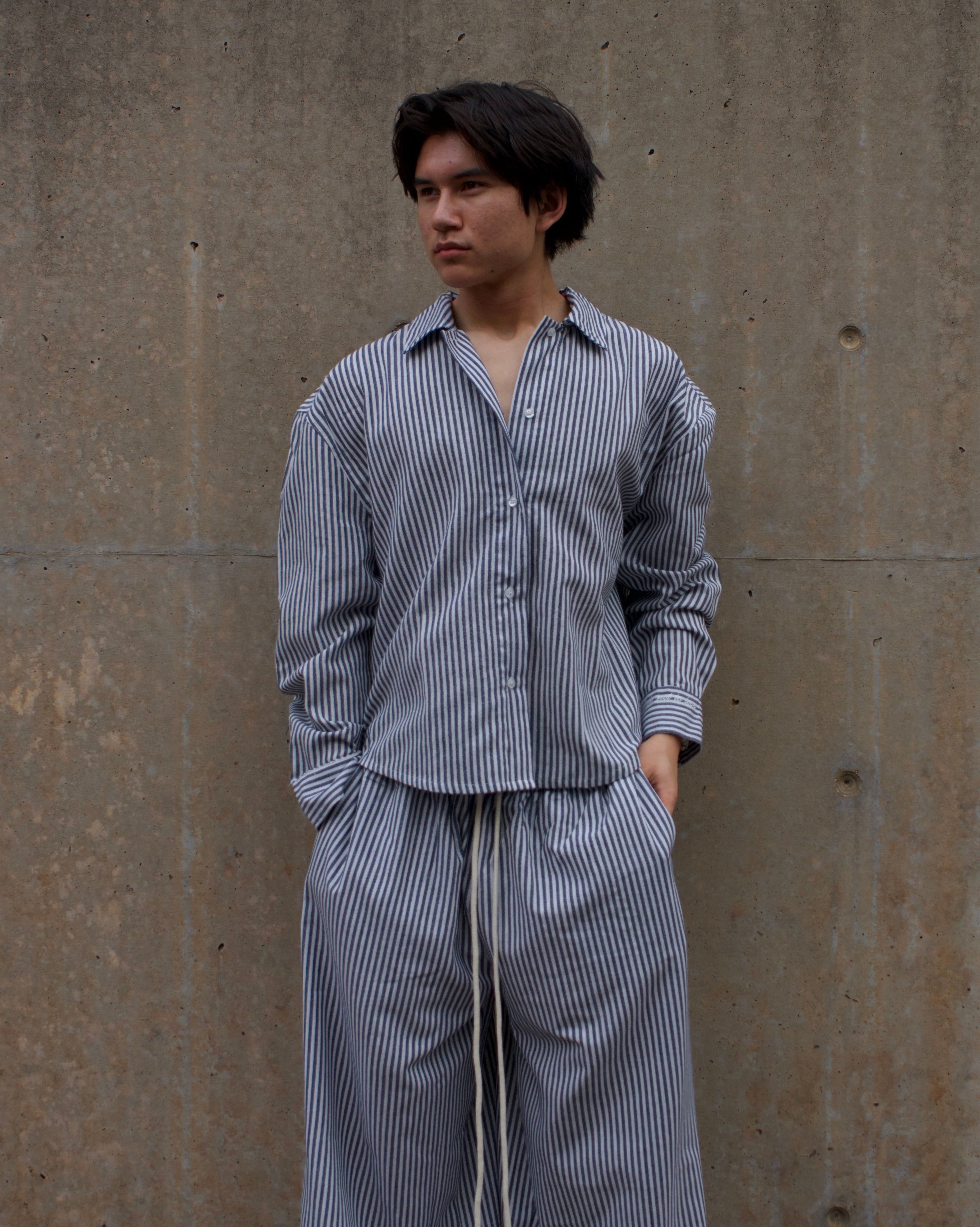 Breezy Earth Linen Button Up - Stripe