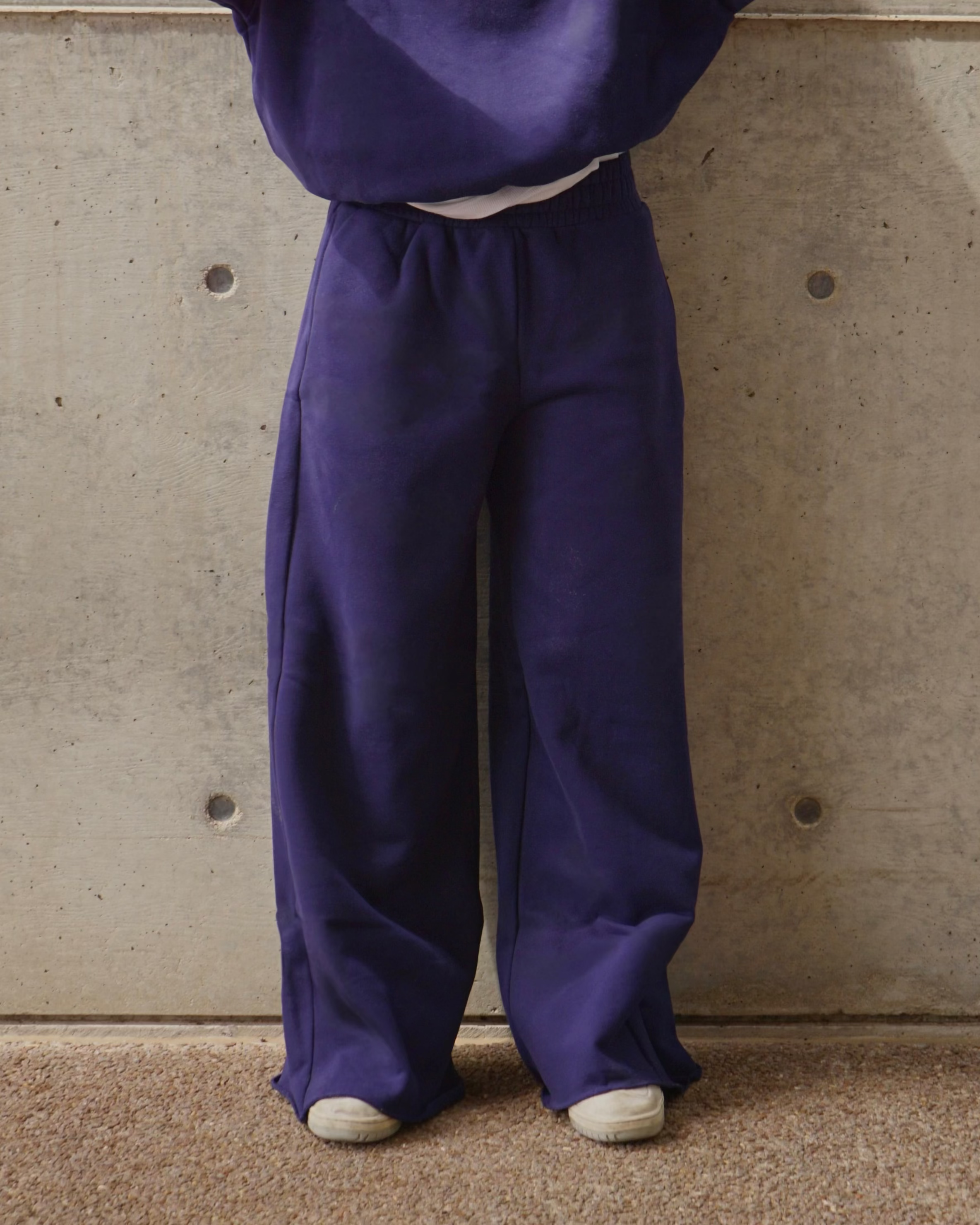 Cozy Cowboy Unisex Wide Leg Sweatpants - Navy