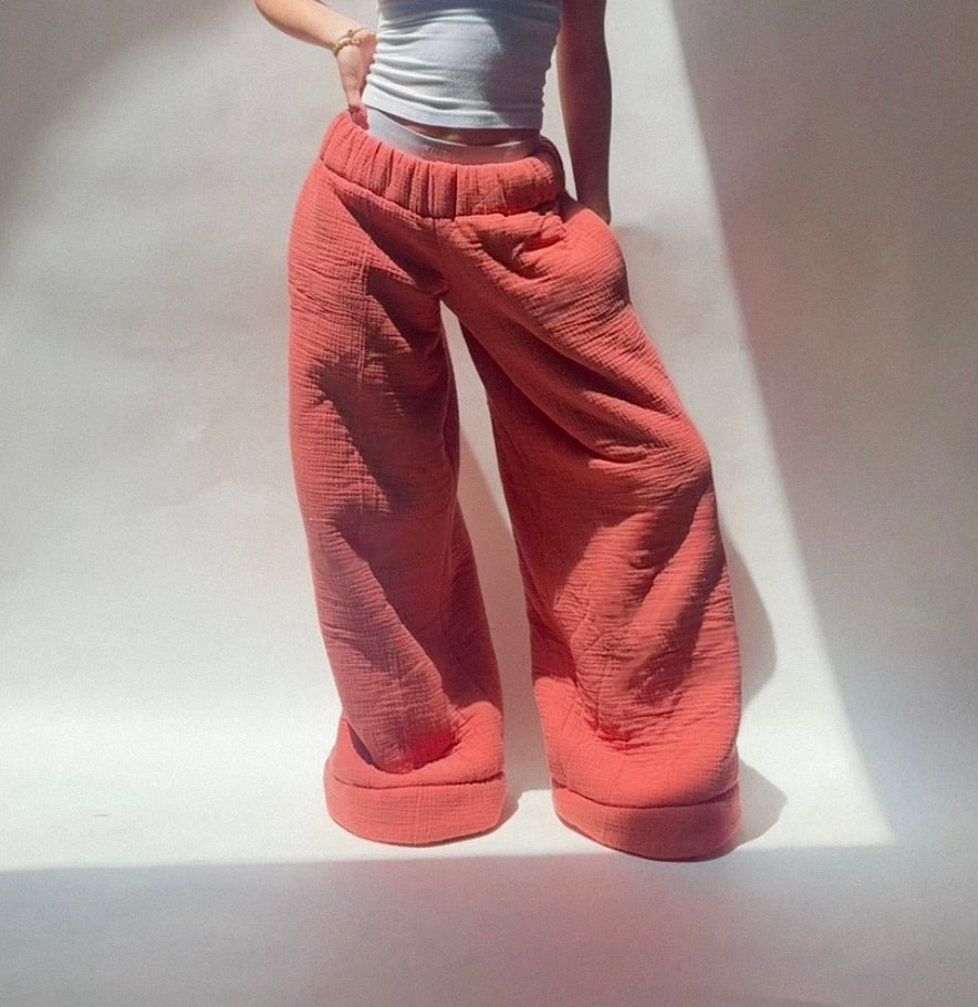 Orange Low Rise Homebody Pants