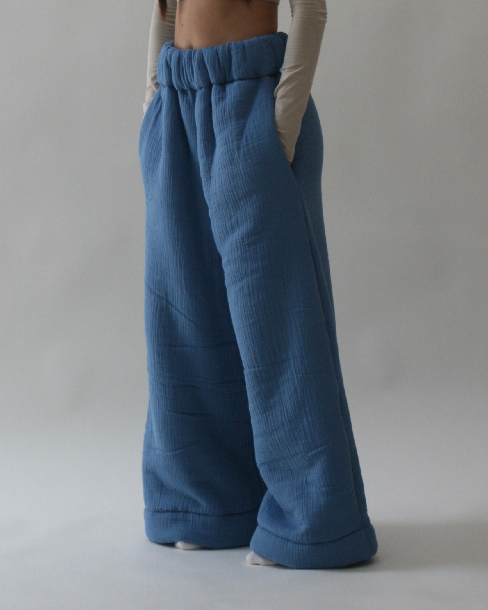 Homebody Blanket Pants - Blue