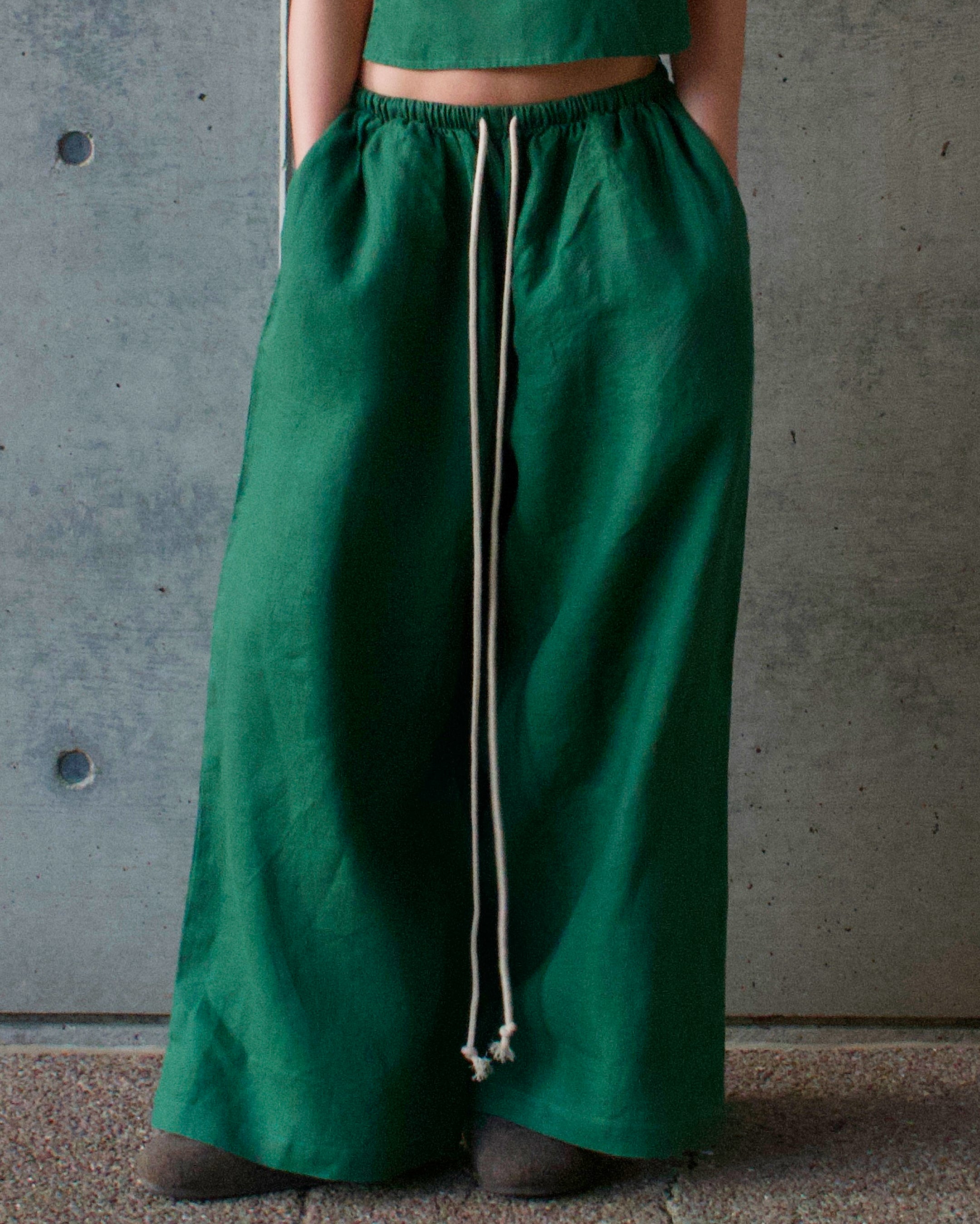 THE Linen Pants - Green