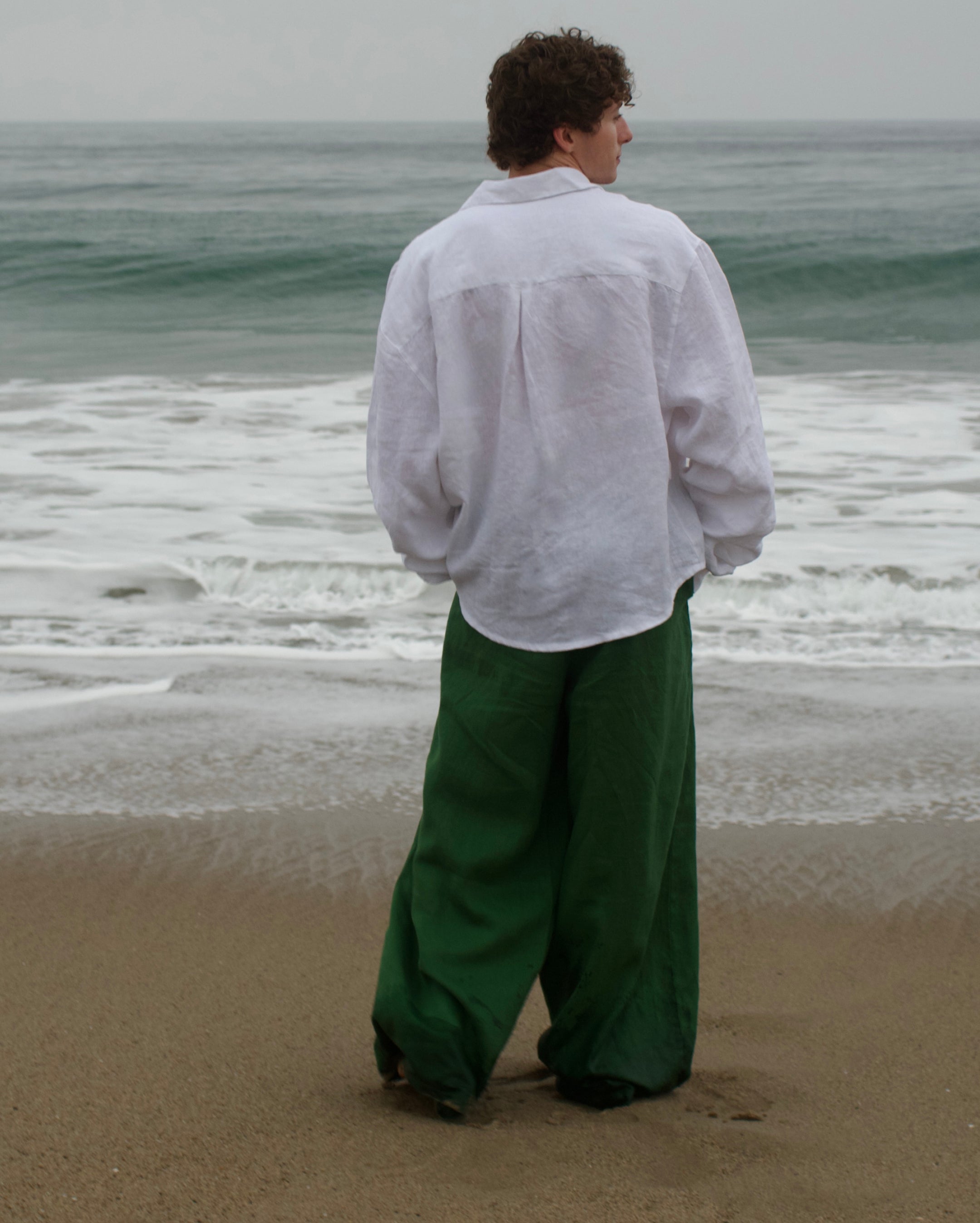 THE Linen Pants - Green