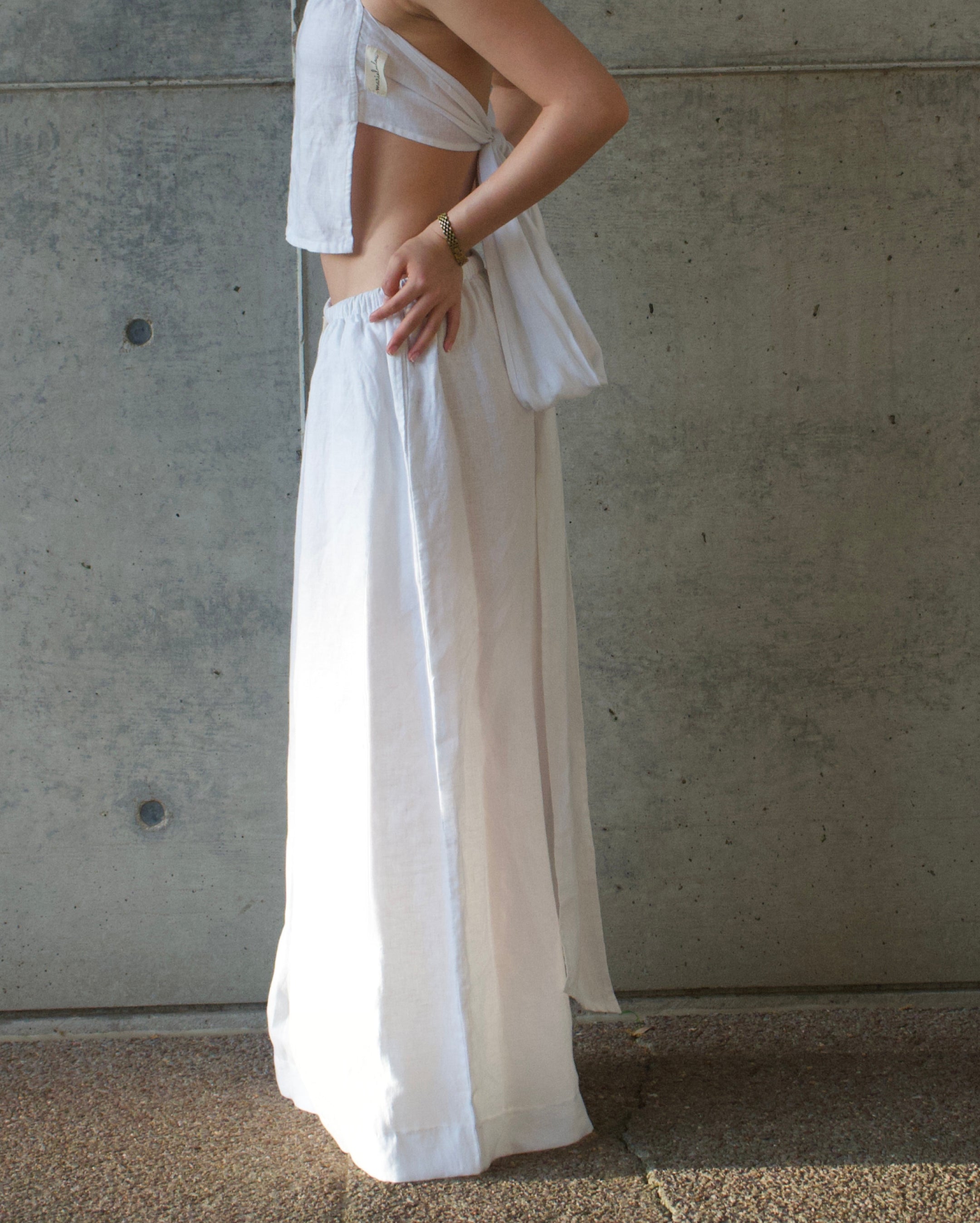 THE Linen Pants - White
