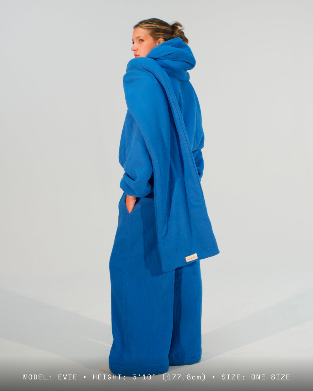 Homebody Blanket Scarf - Blue