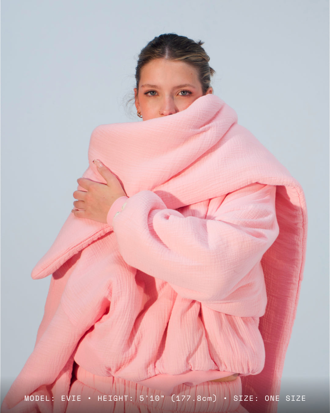 Homebody Blanket Scarf - Pink