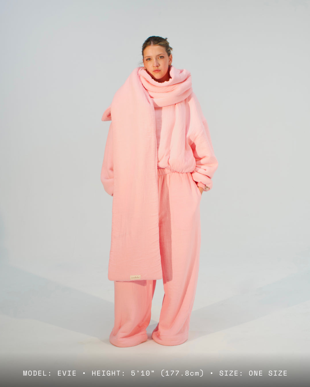 Homebody Blanket Scarf - Pink