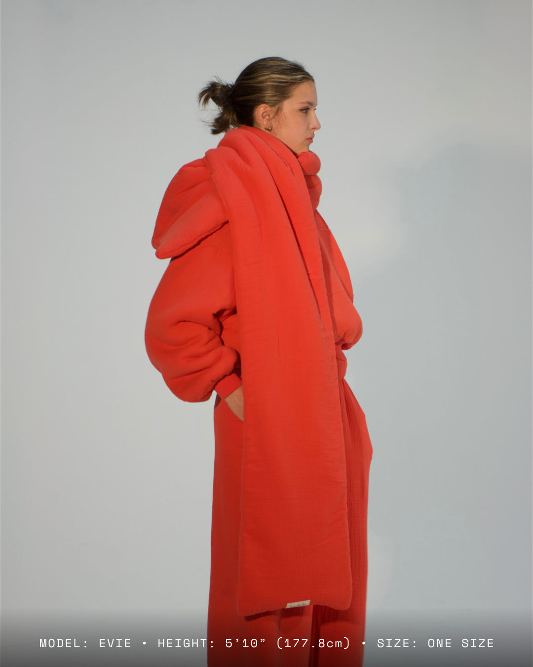 Homebody Blanket Scarf - Orange