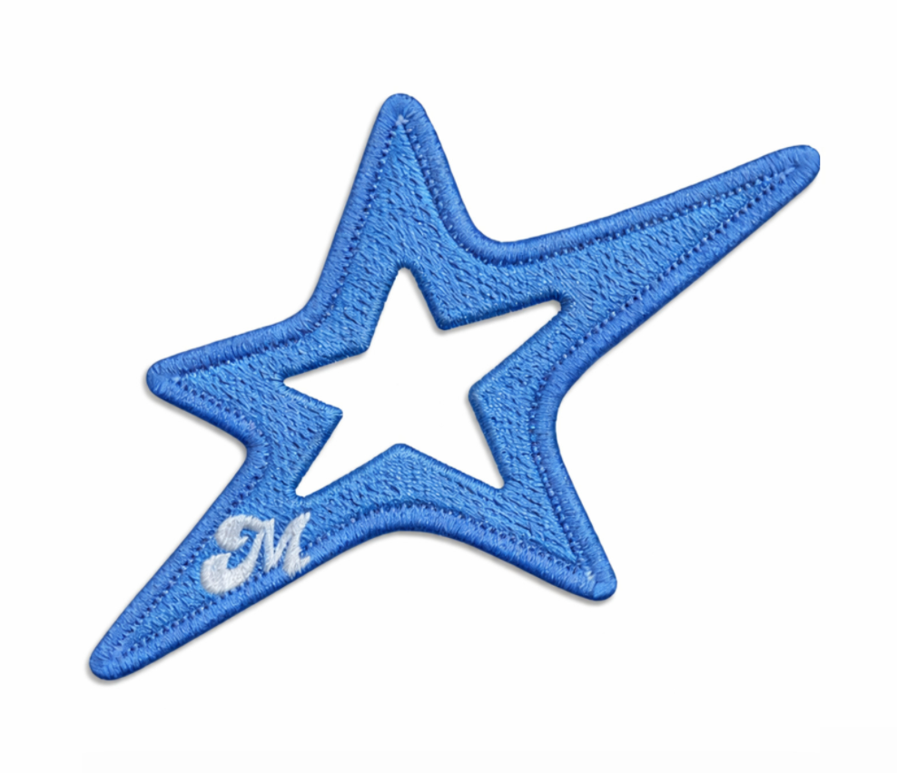 Blue Star - Iron-On Patch