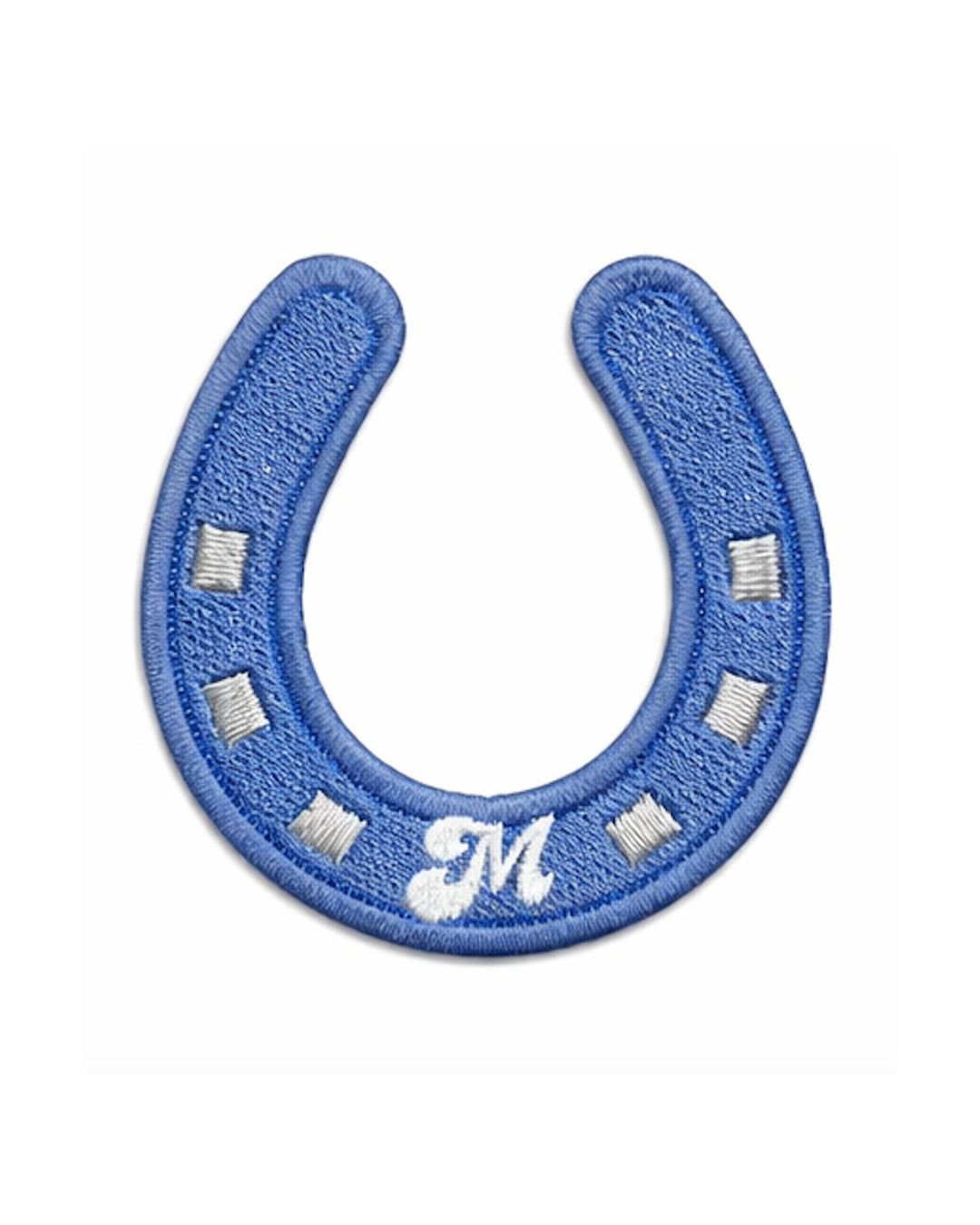 Blue Horseshoe - Iron-On Patch