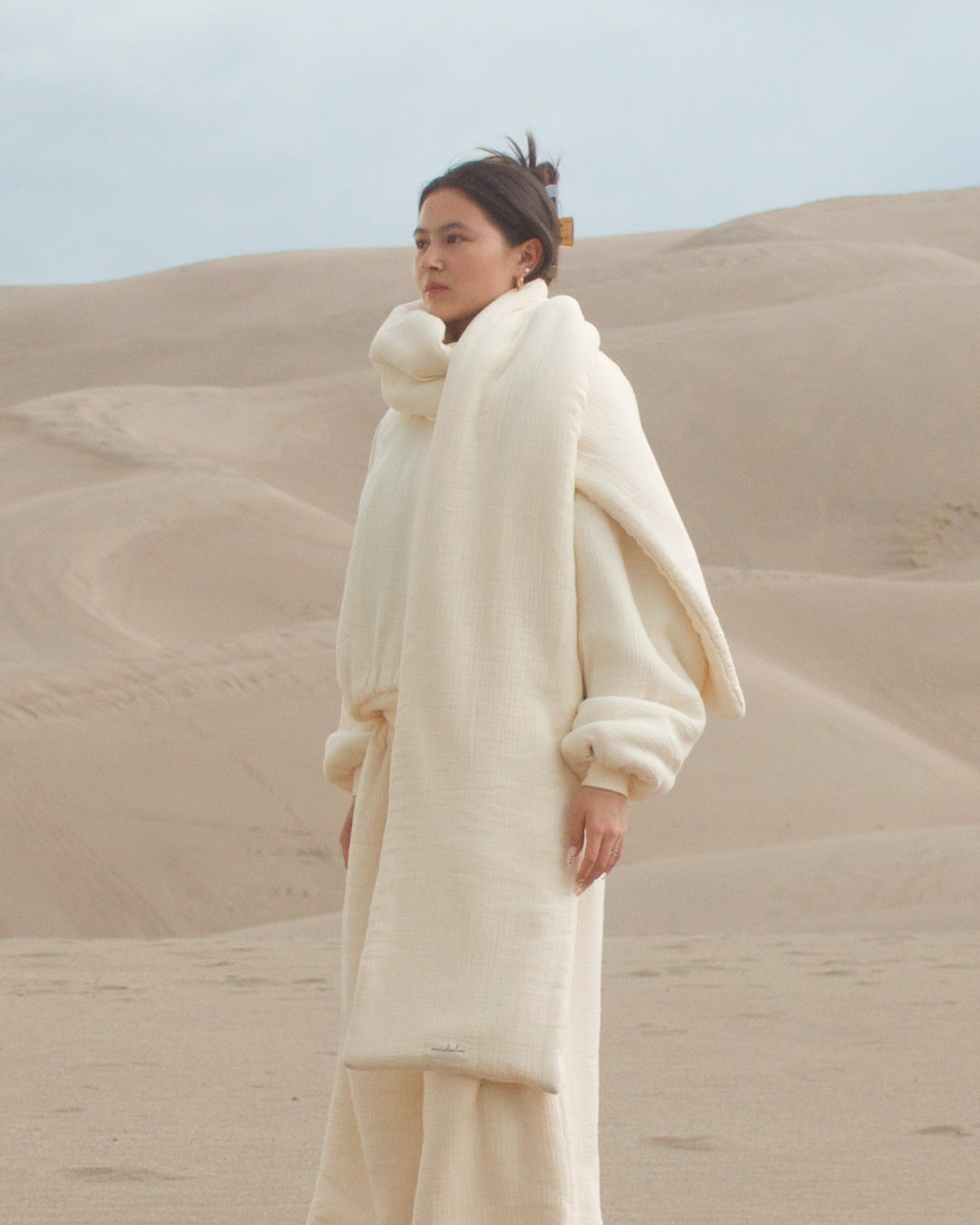 Homebody Blanket Scarf - Beige