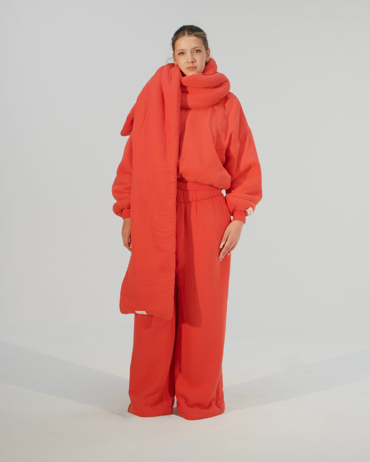 Homebody Blanket Scarf - Orange