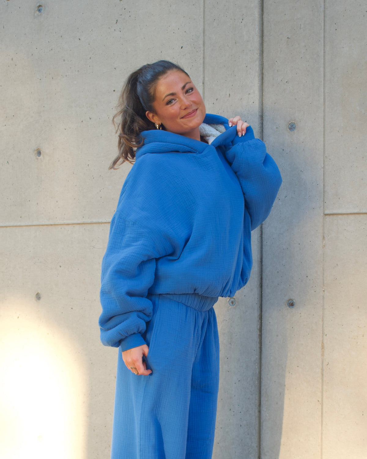 Homebody Blanket Hoodie - Blue
