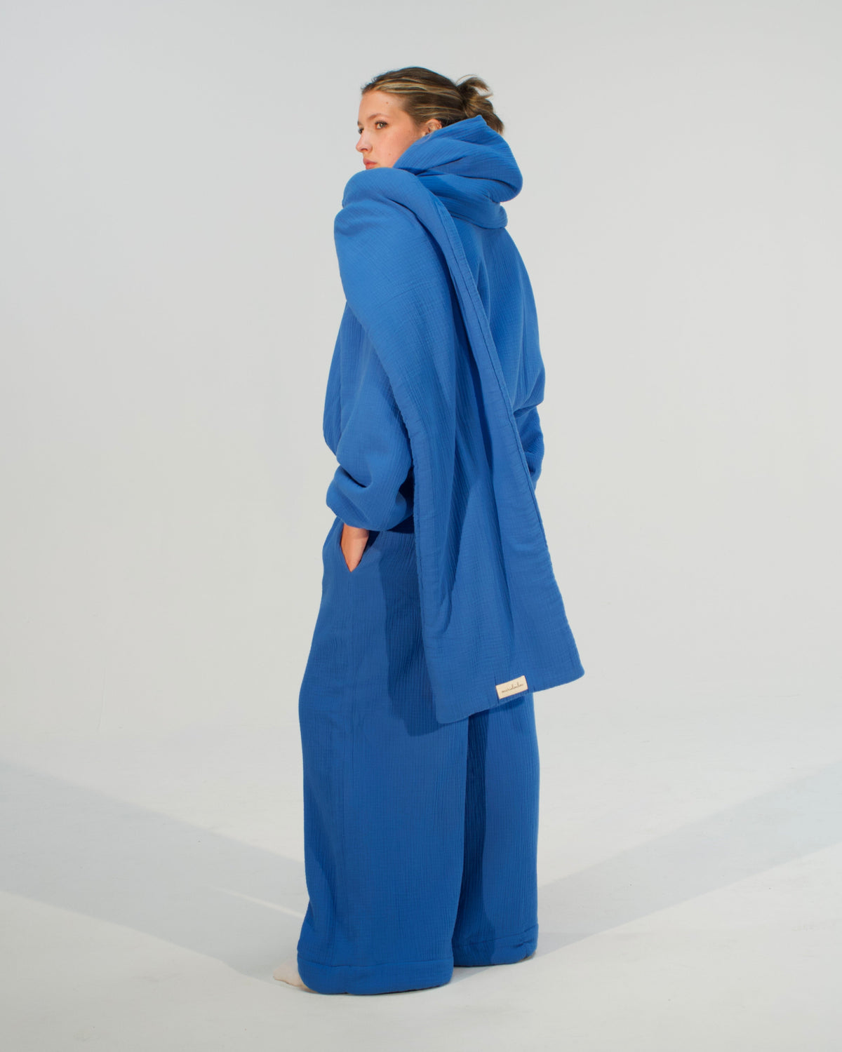 Homebody Blanket Scarf - Blue