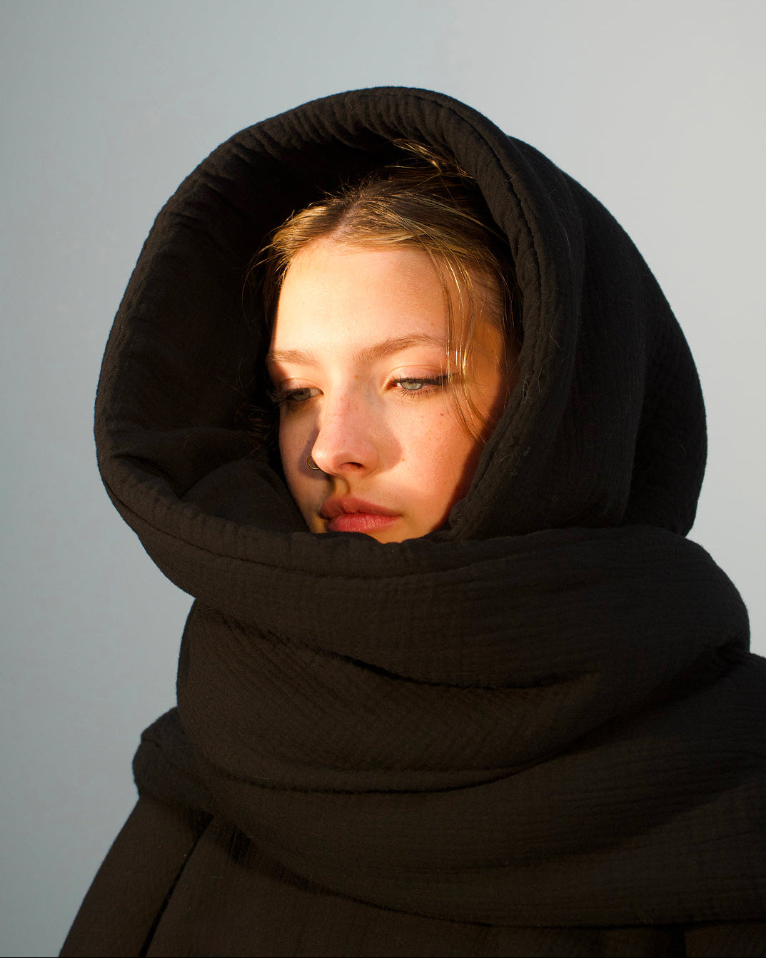 Homebody Blanket Scarf - Black