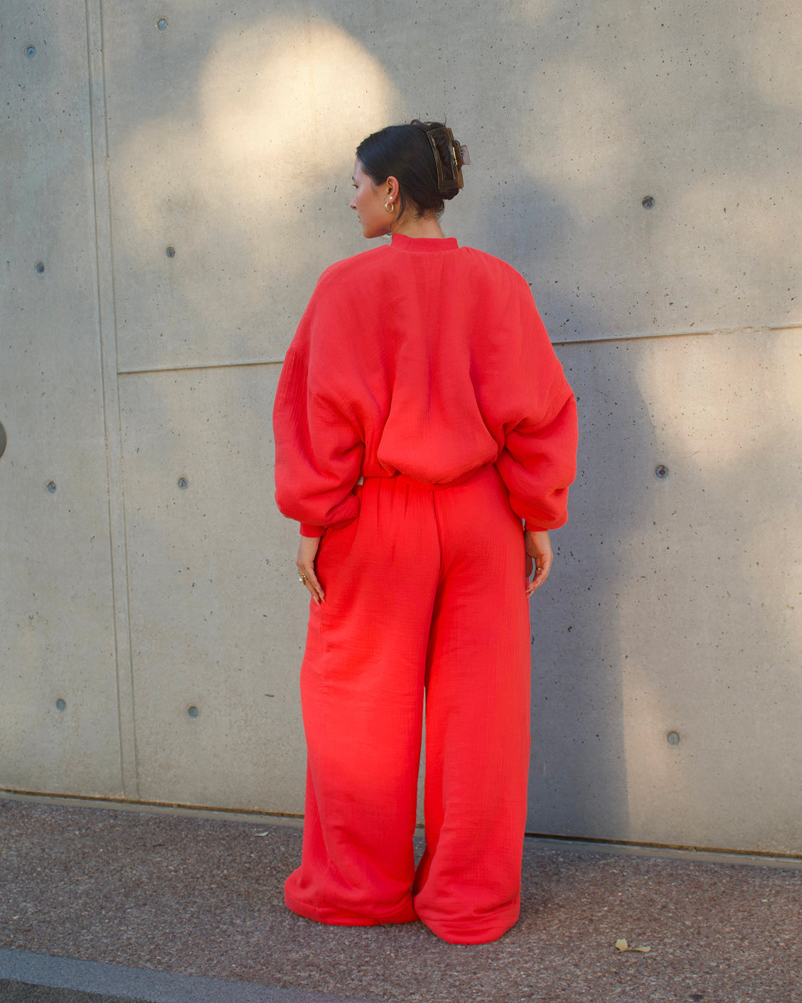 Homebody Blanket Crewneck - Orange