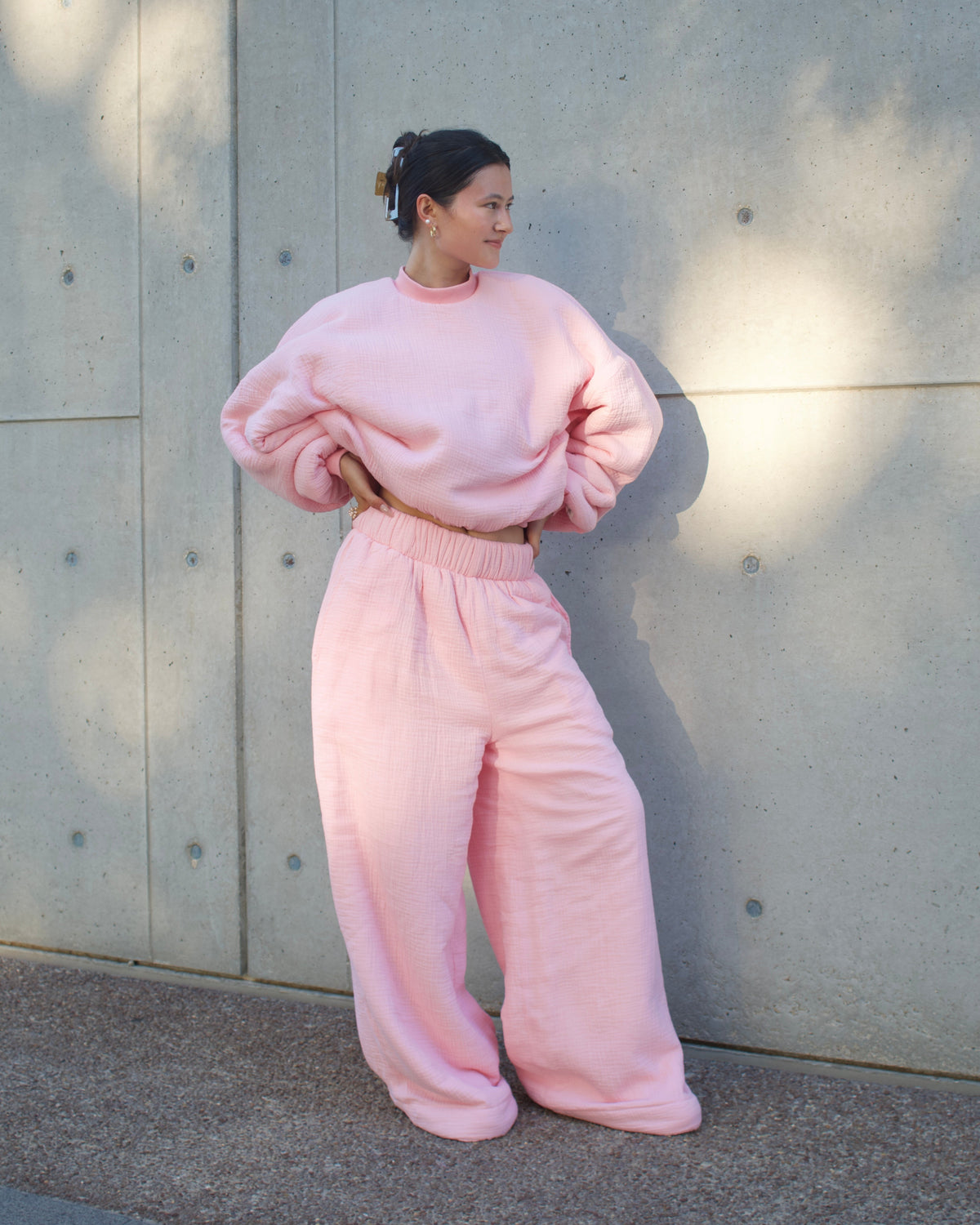 Homebody Blanket Crewneck - Pink