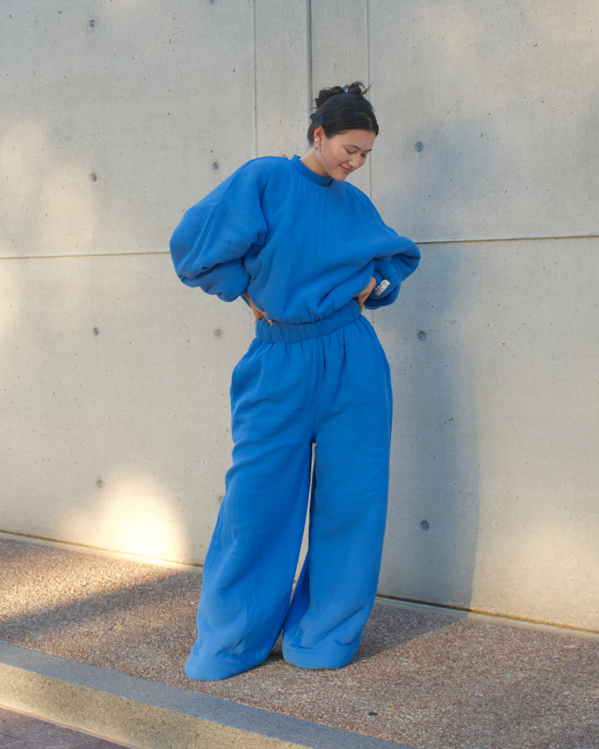 Homebody Blanket Crewneck - Blue