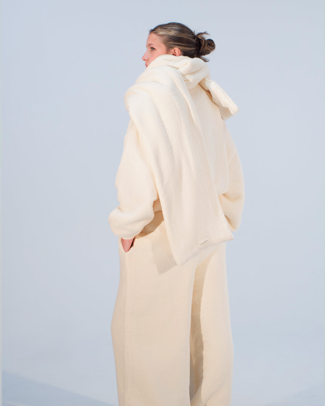 Homebody Blanket Scarf - Beige