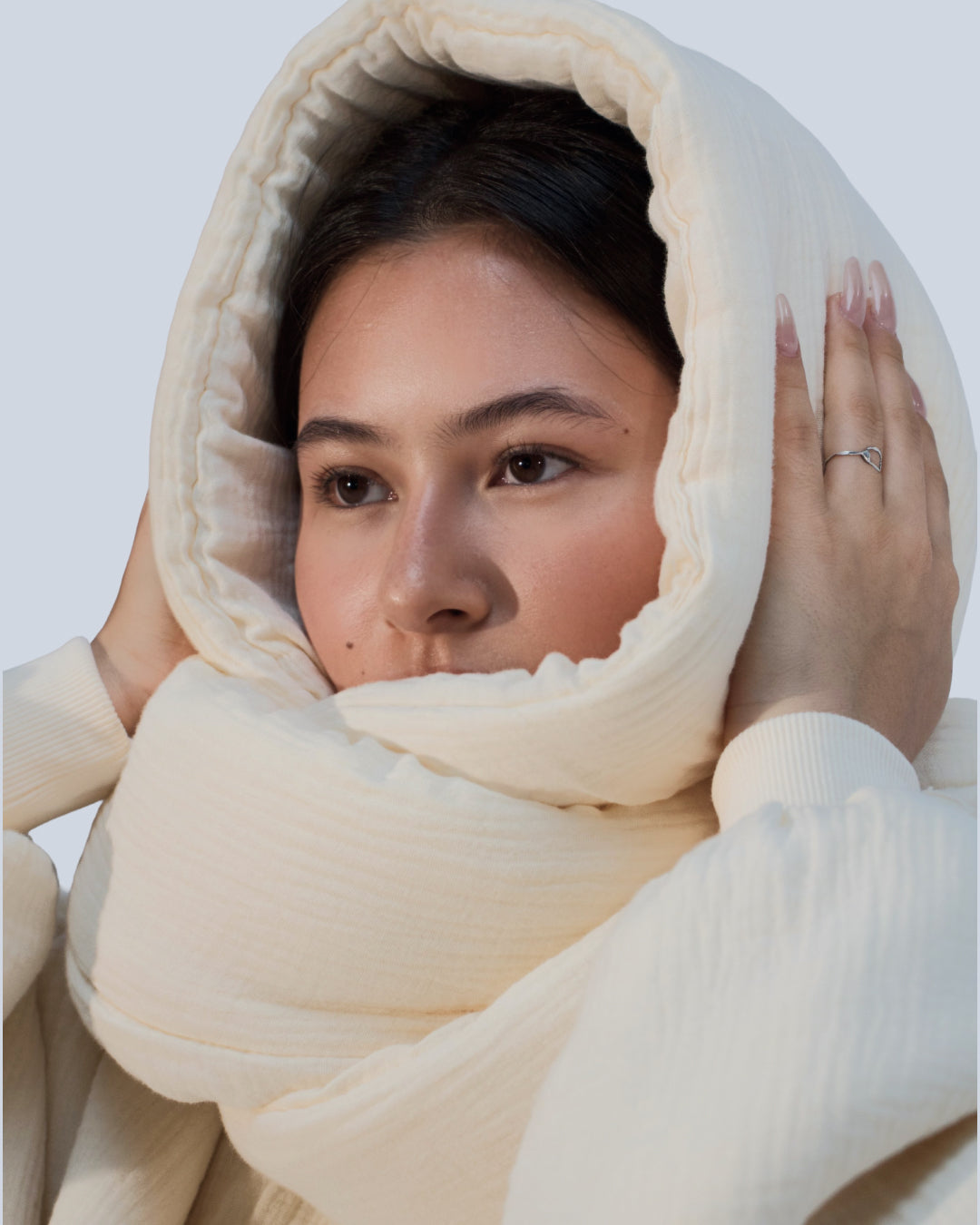 Homebody Blanket Scarf - Beige