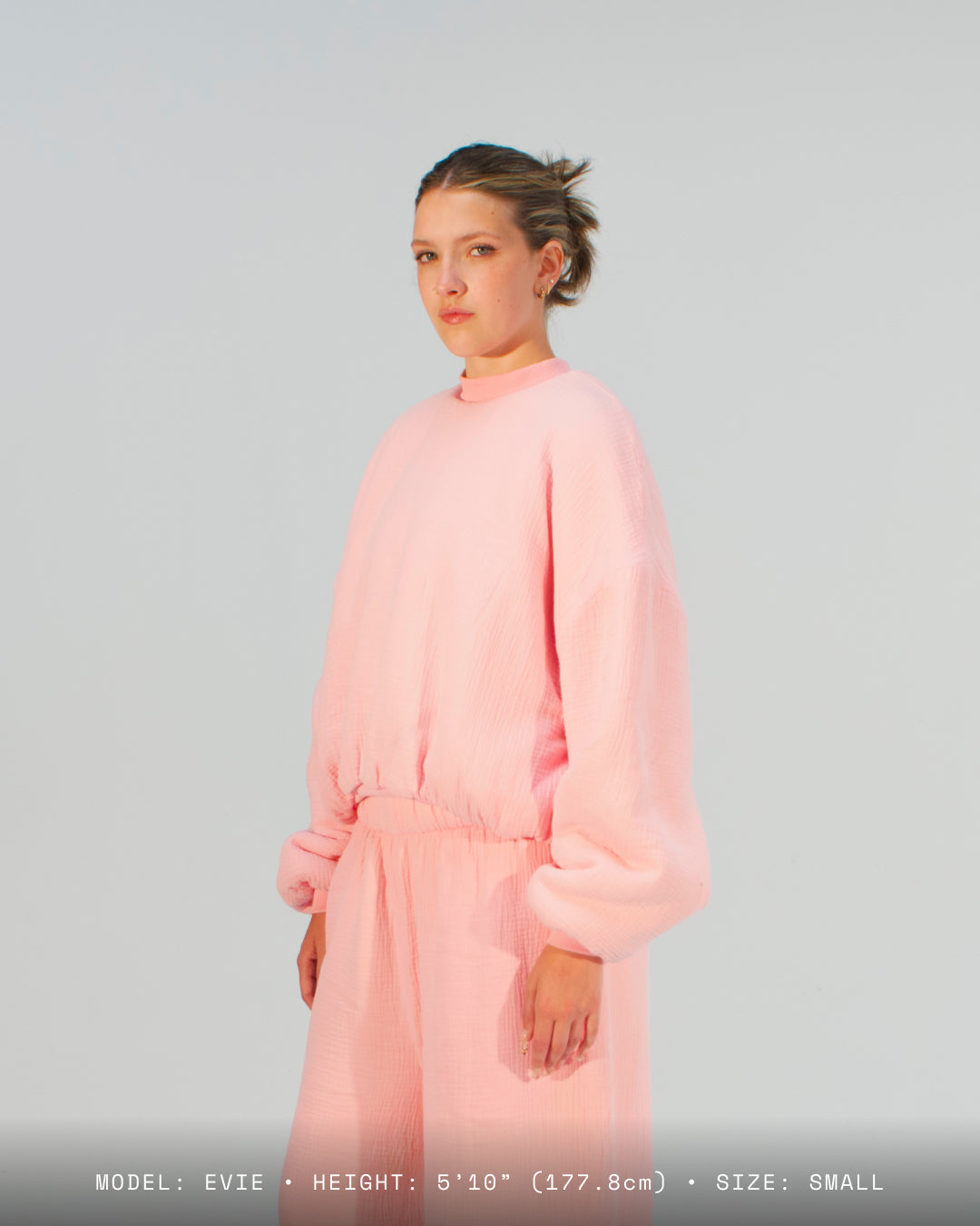 Homebody Blanket Crewneck - Pink
