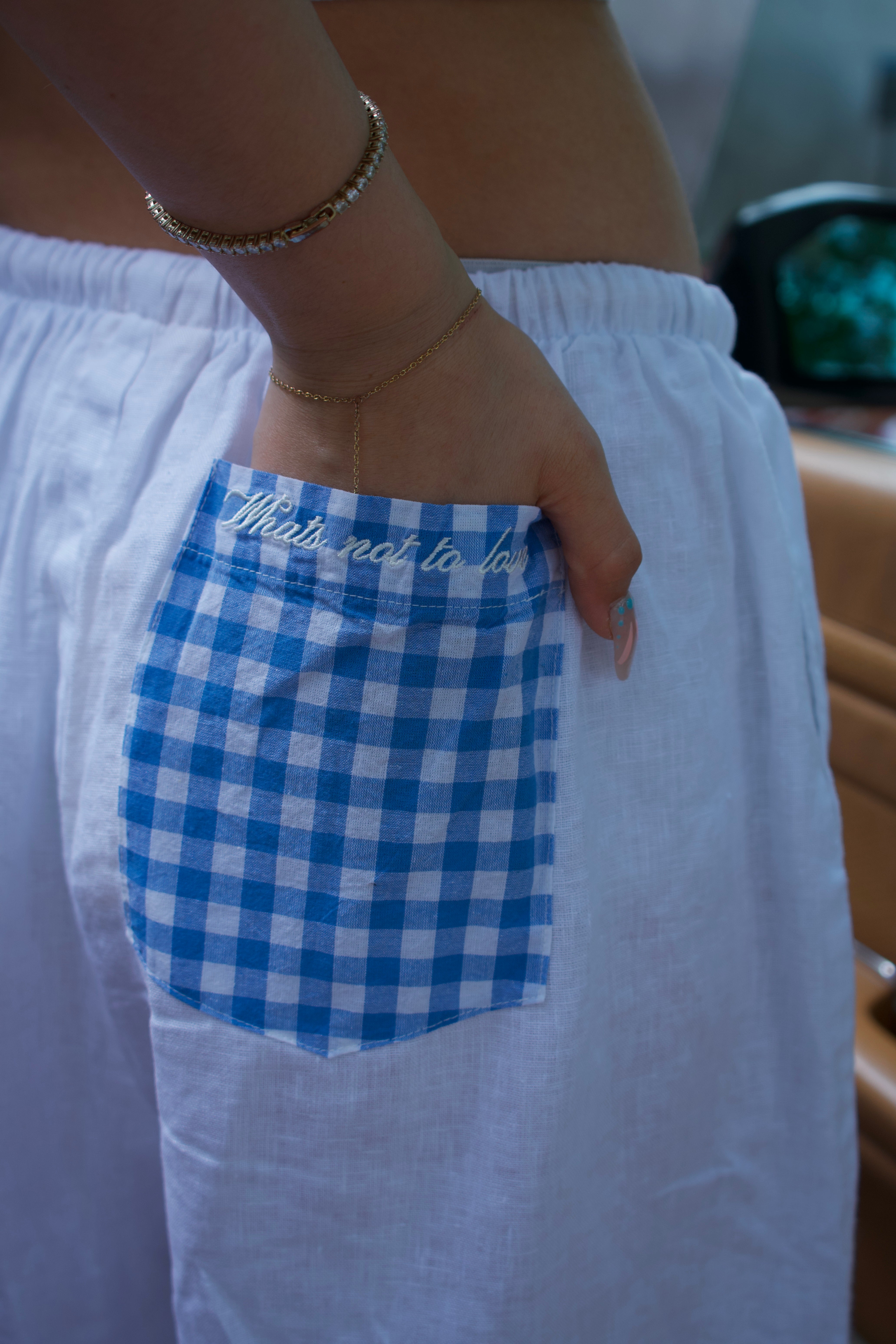 Patchwork Earth Linen Pants