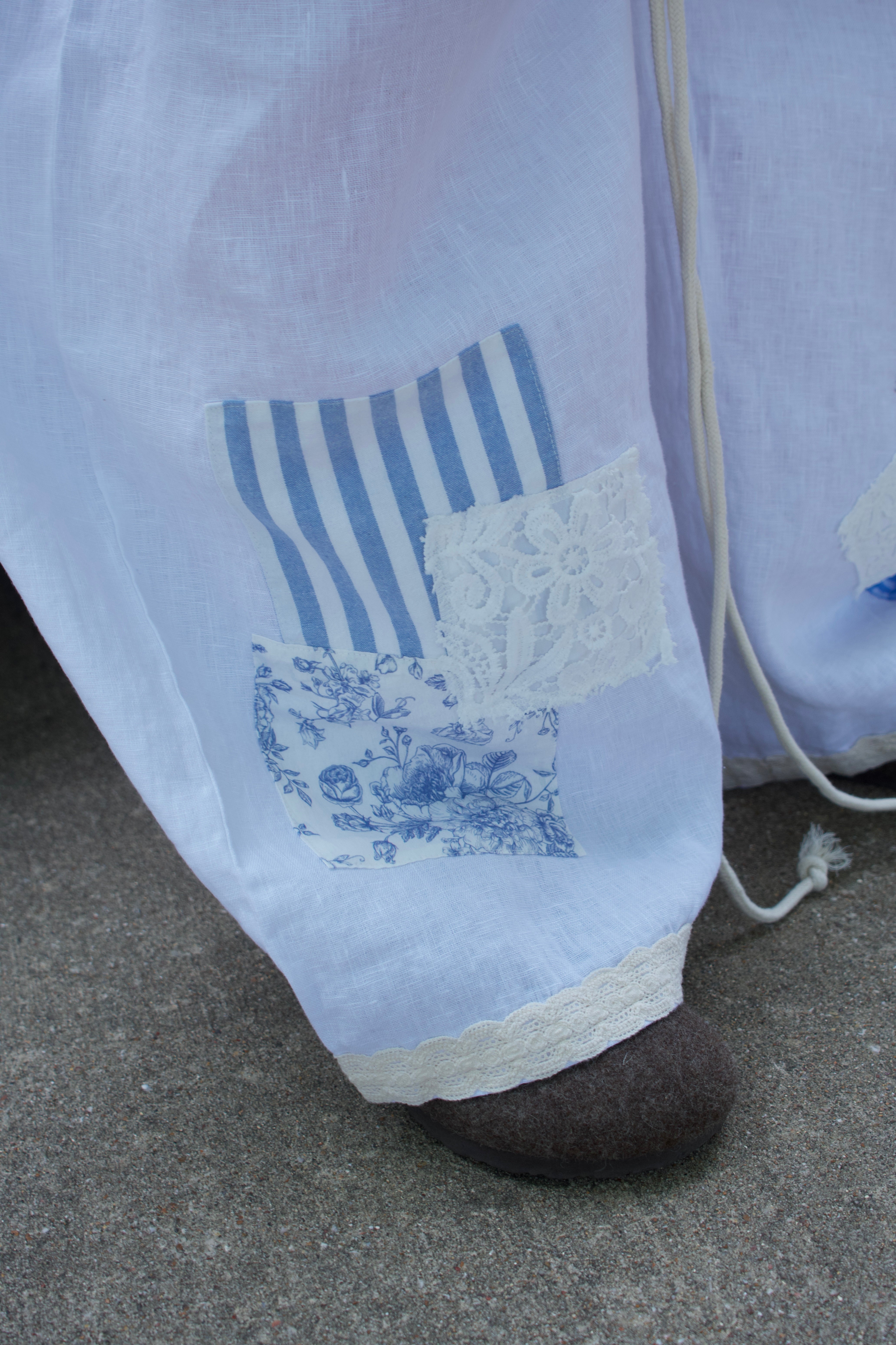 Patchwork Earth Linen Pants