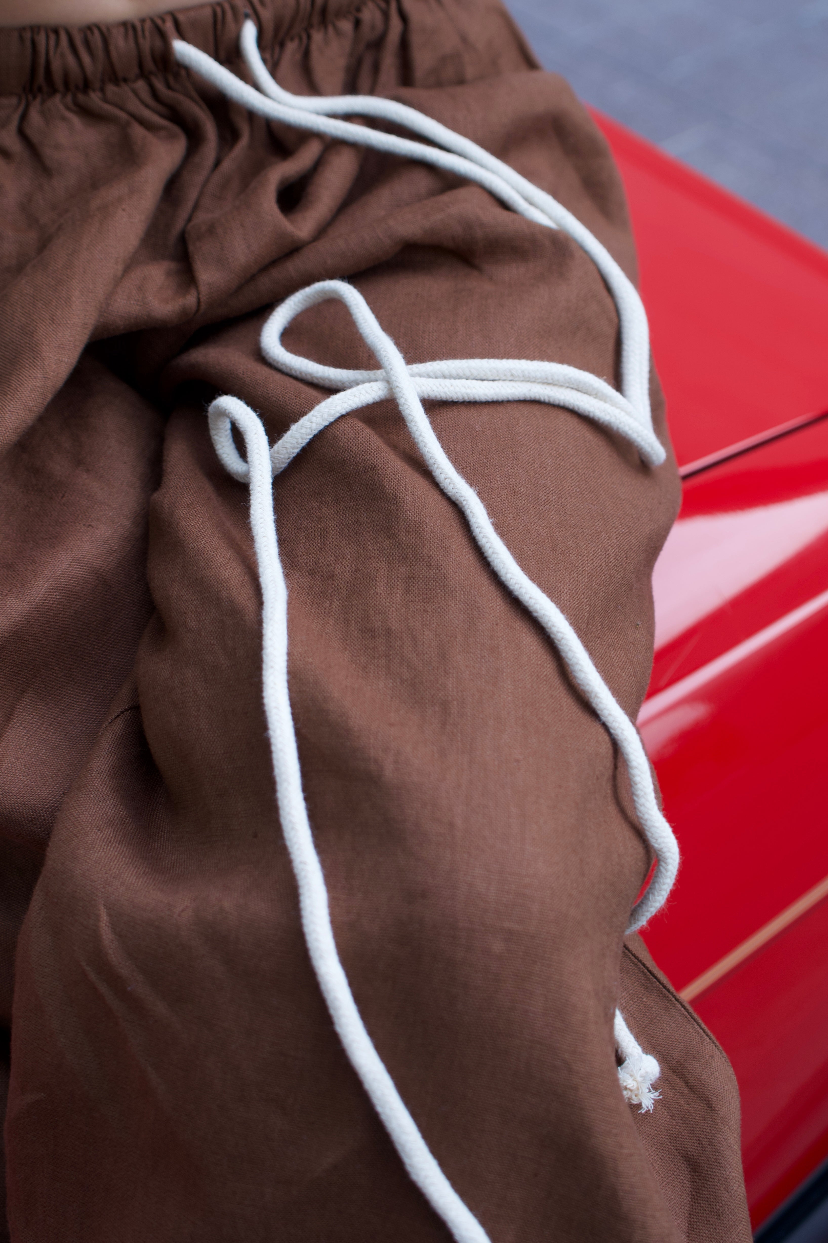 THE Earth Linen Pants - Brown