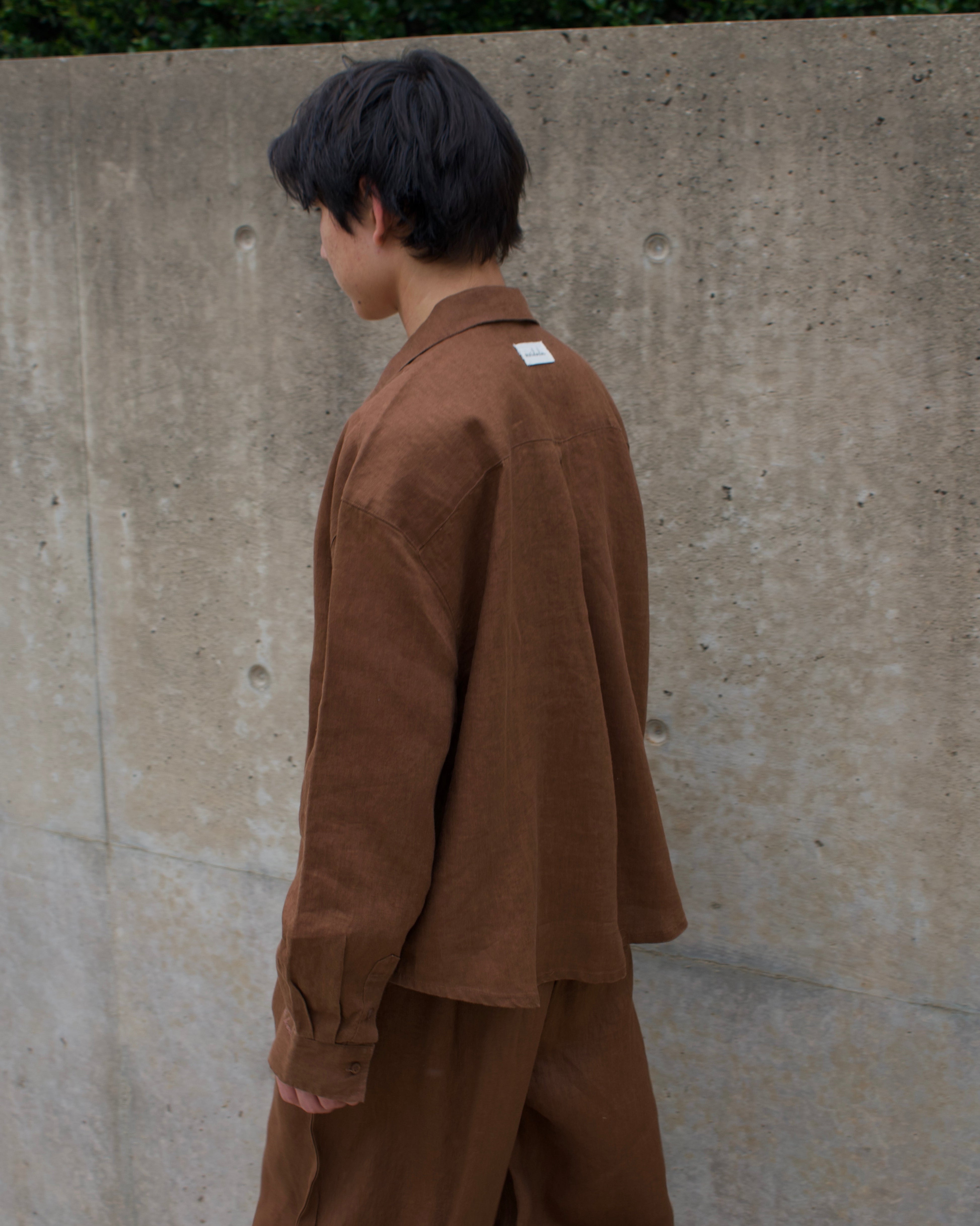 Breezy Earth Linen Button Up - Brown