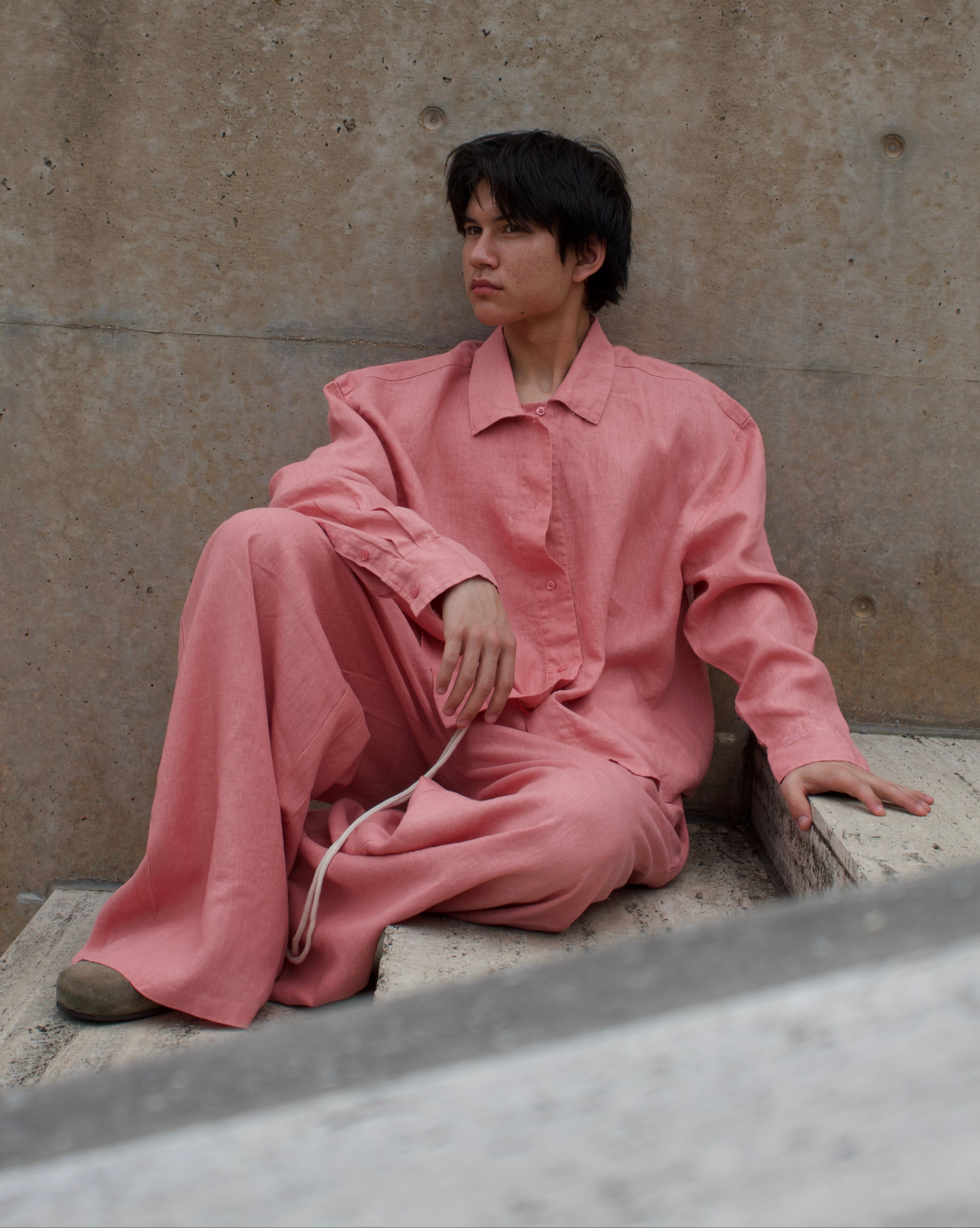 THE Earth Linen Pants - Pink
