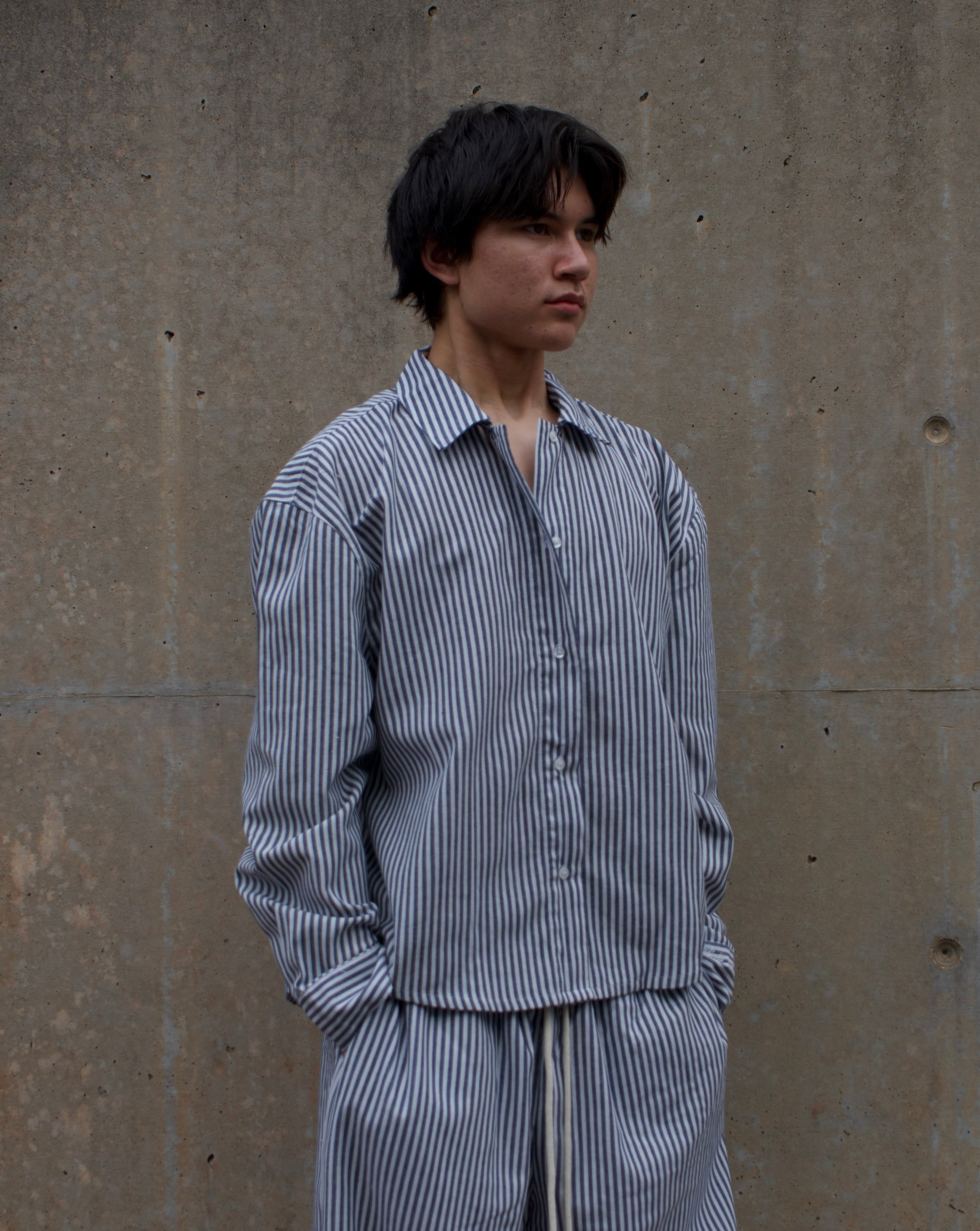 Breezy Earth Linen Button Up - Stripe