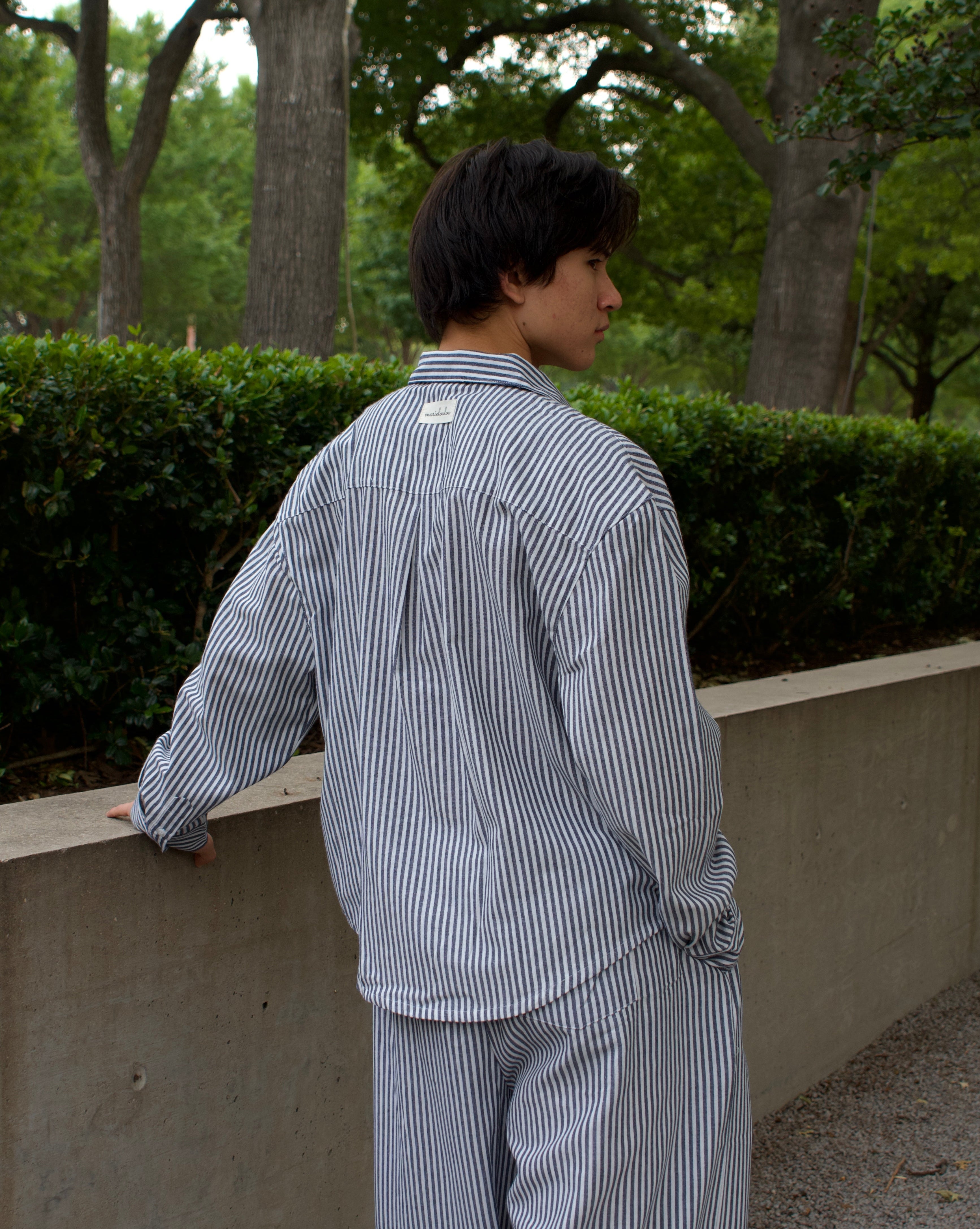 Breezy Earth Linen Button Up - Stripe