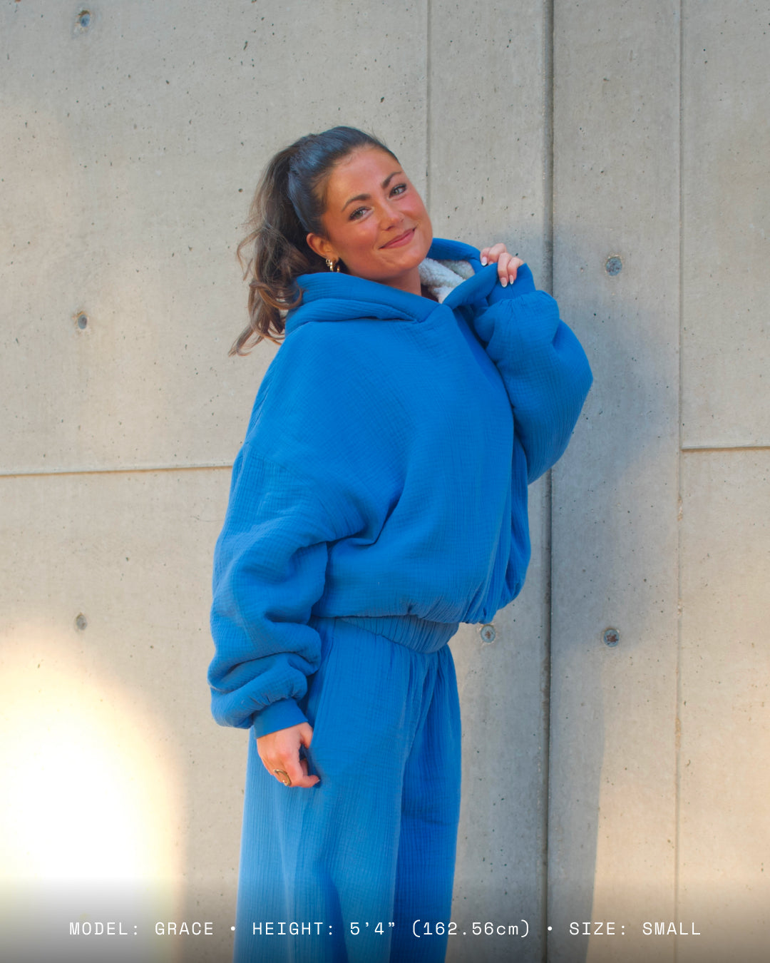 Homebody Blanket Hoodie - Blue