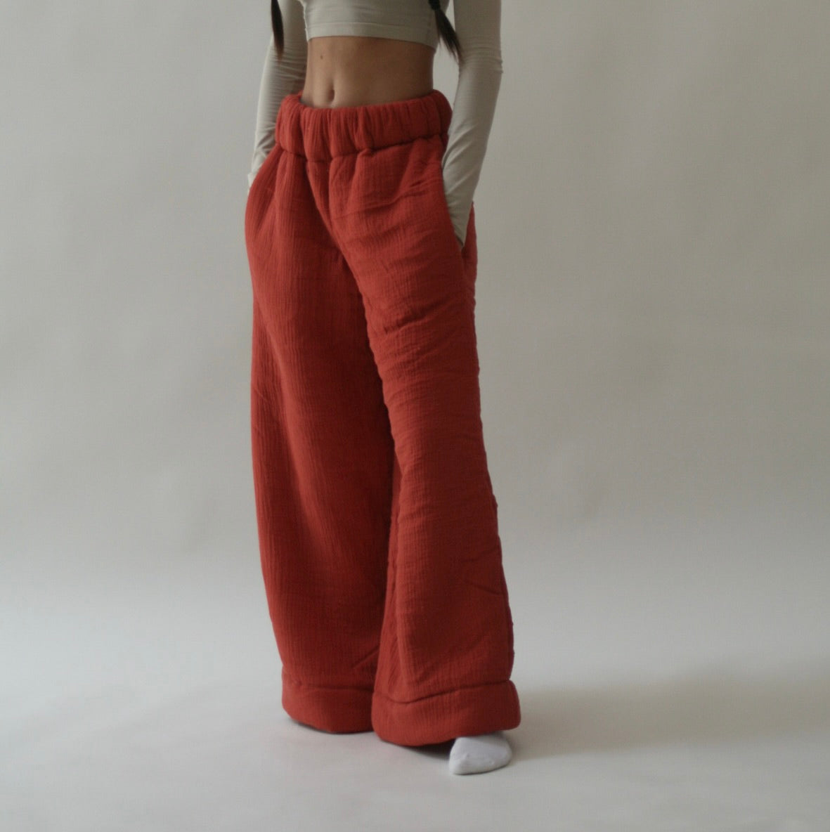 Blanket Sweatpants in Orange