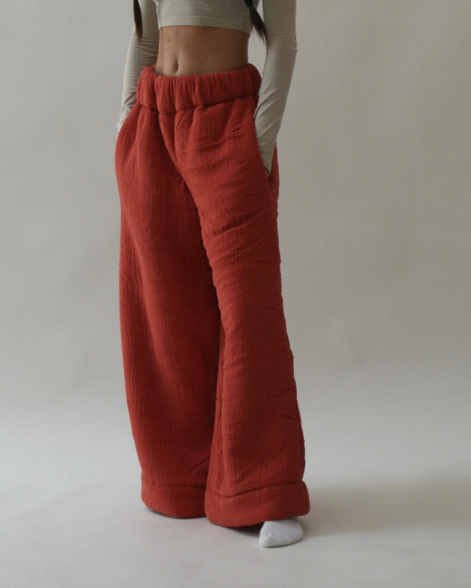 Homebody Blanket Pants - Orange
