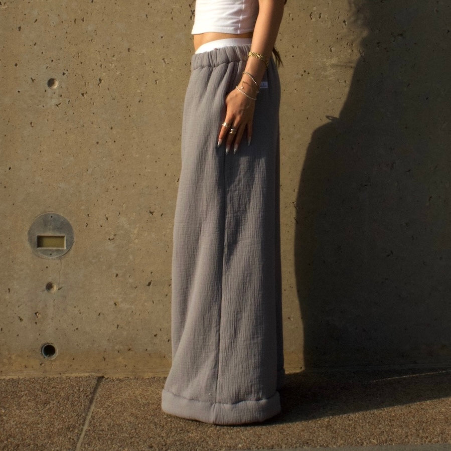Homebody  Low Rise Pants - Grey