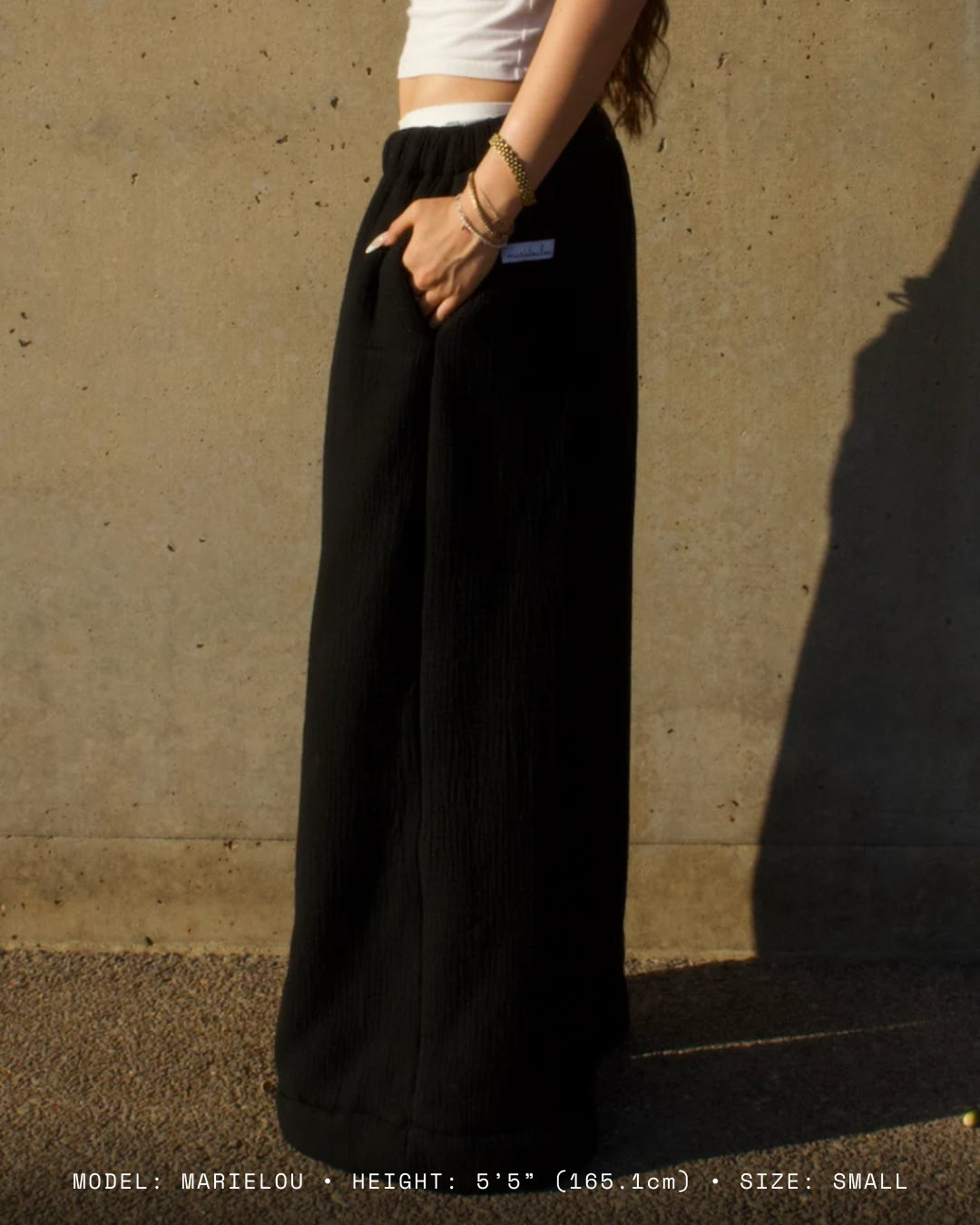 Homebody Blanket Pants - Low Rise - Black