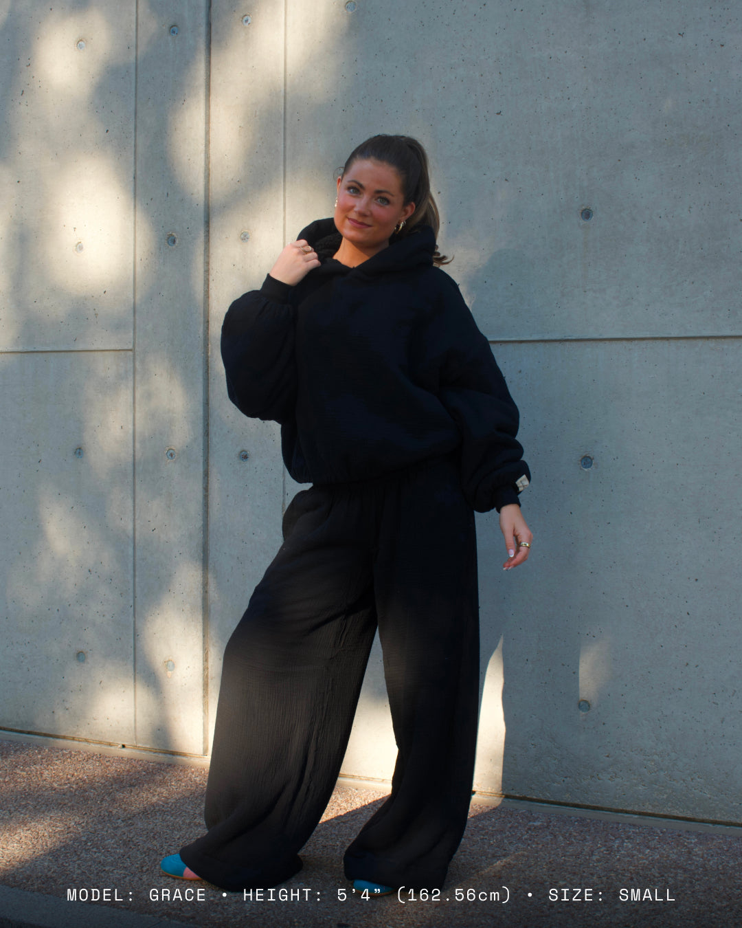 Homebody Blanket Pants - Low Rise - Black