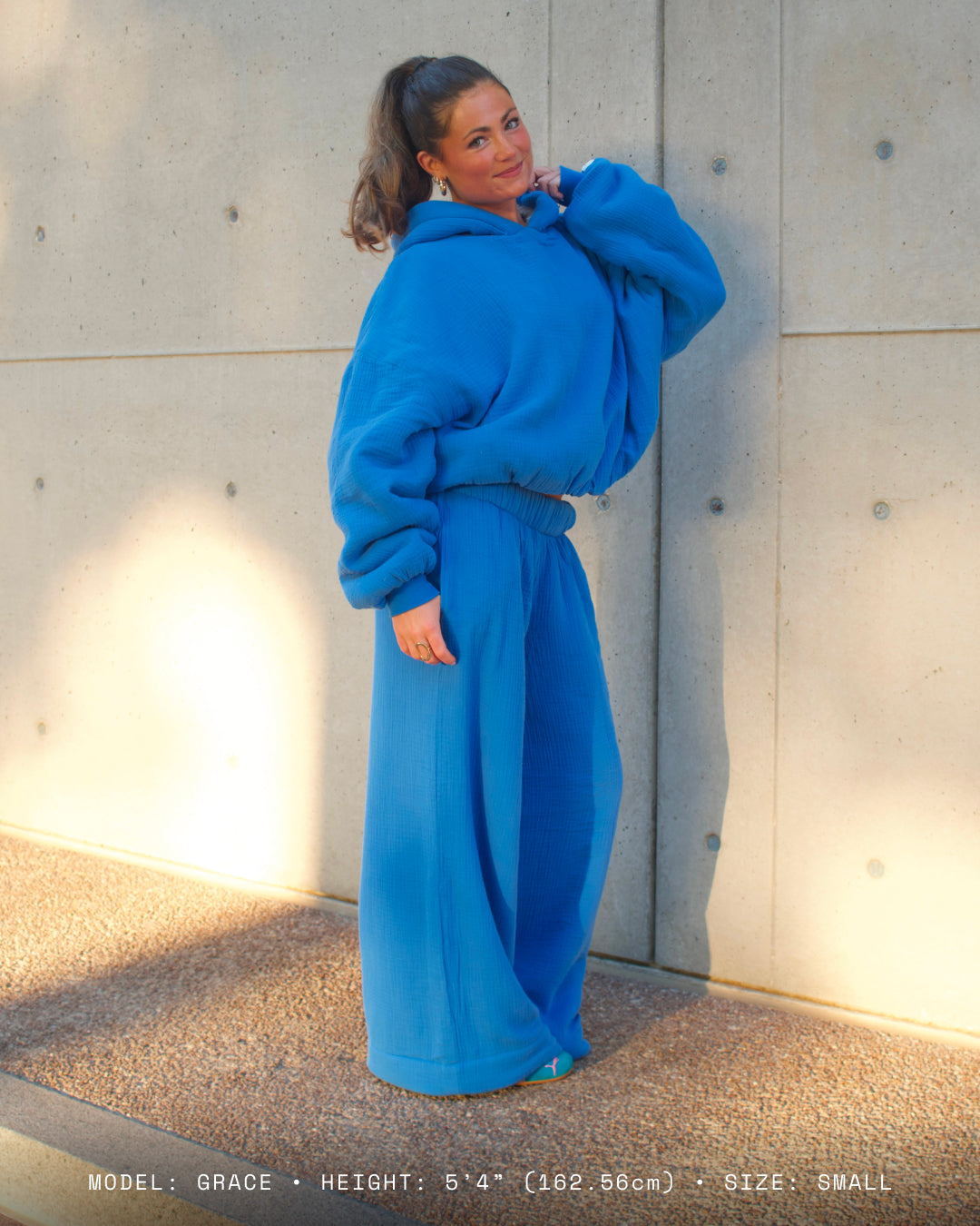 Homebody Blanket Pants - Low Rise - Blue