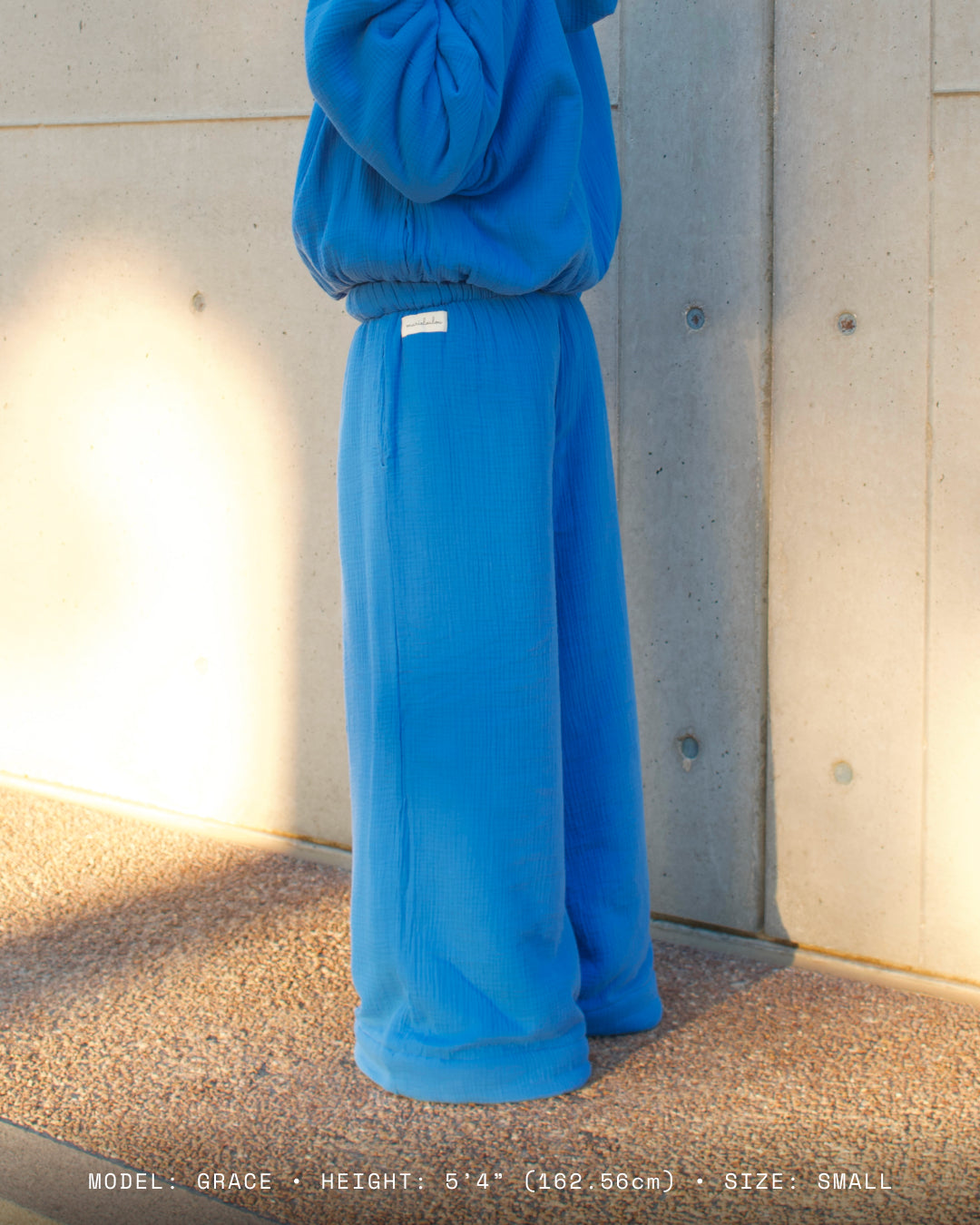 Homebody Blanket Pants - Low Rise - Blue
