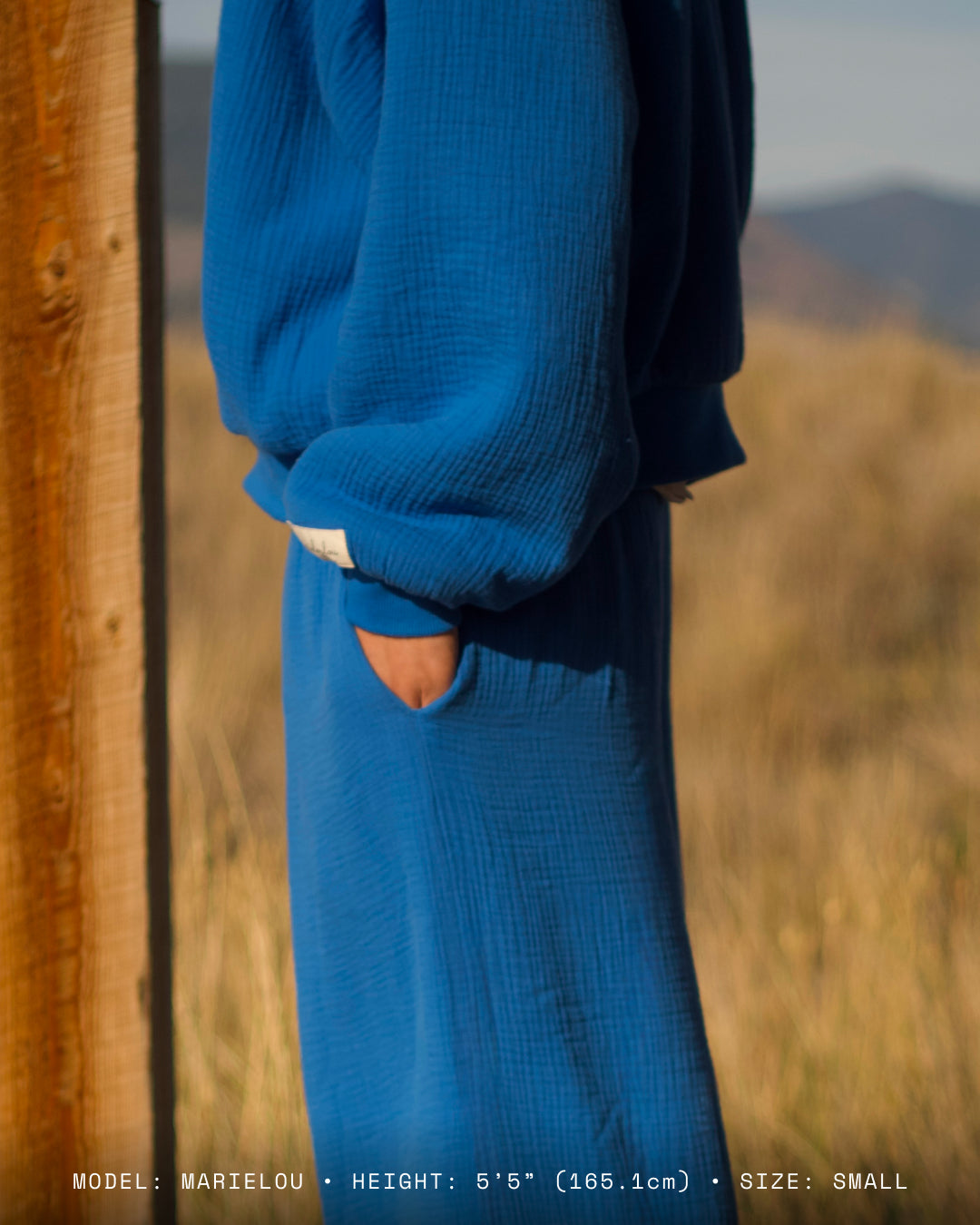Homebody Blanket Pants - Low Rise - Blue
