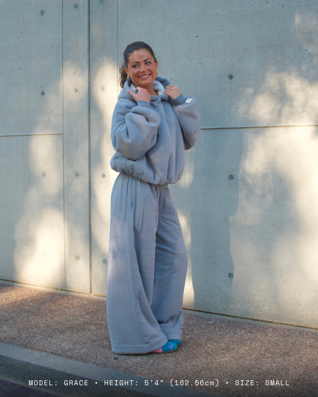 Homebody Blanket Pants - Low Rise - Gray