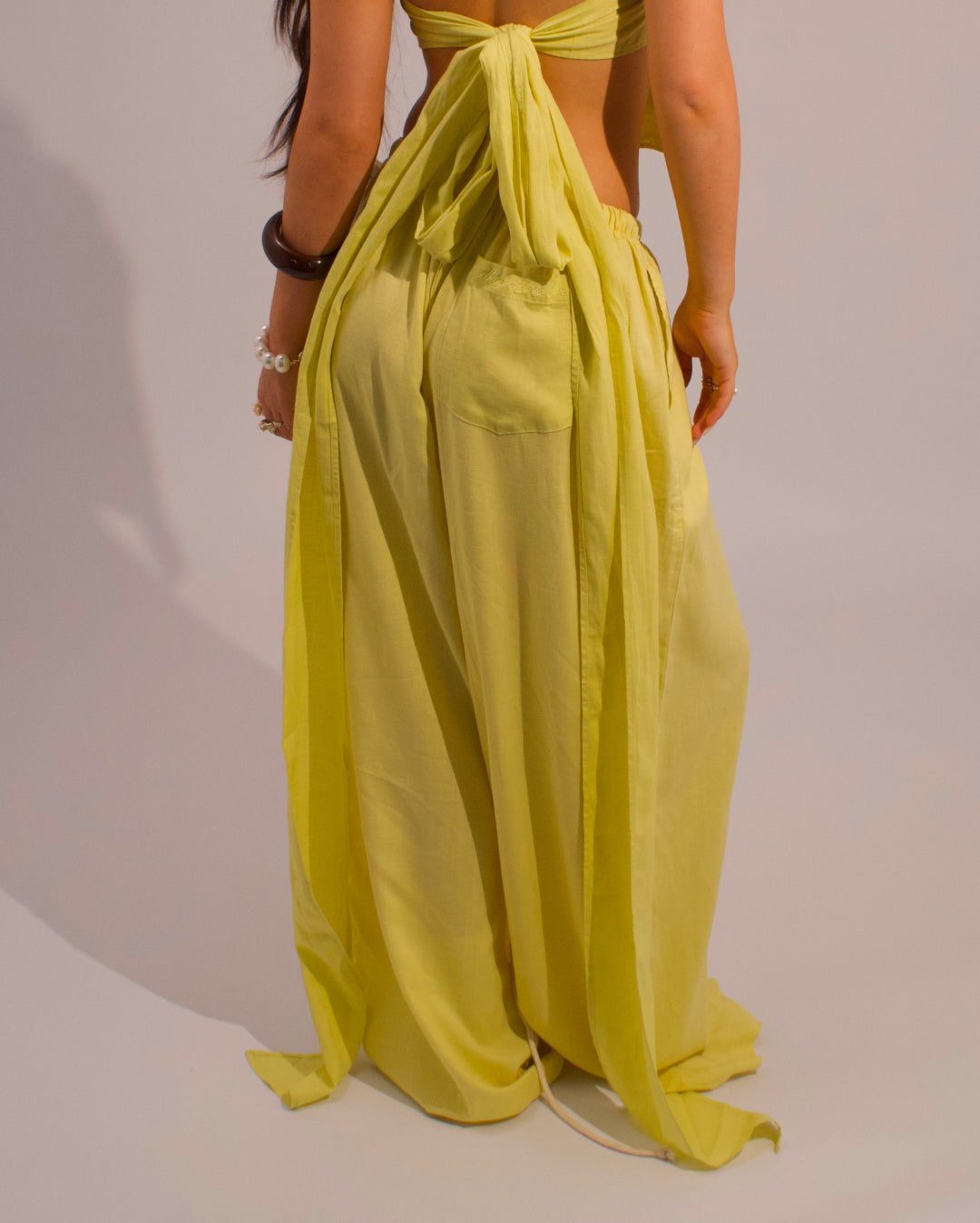 THE Earth Linen Pants - Lemon Yellow