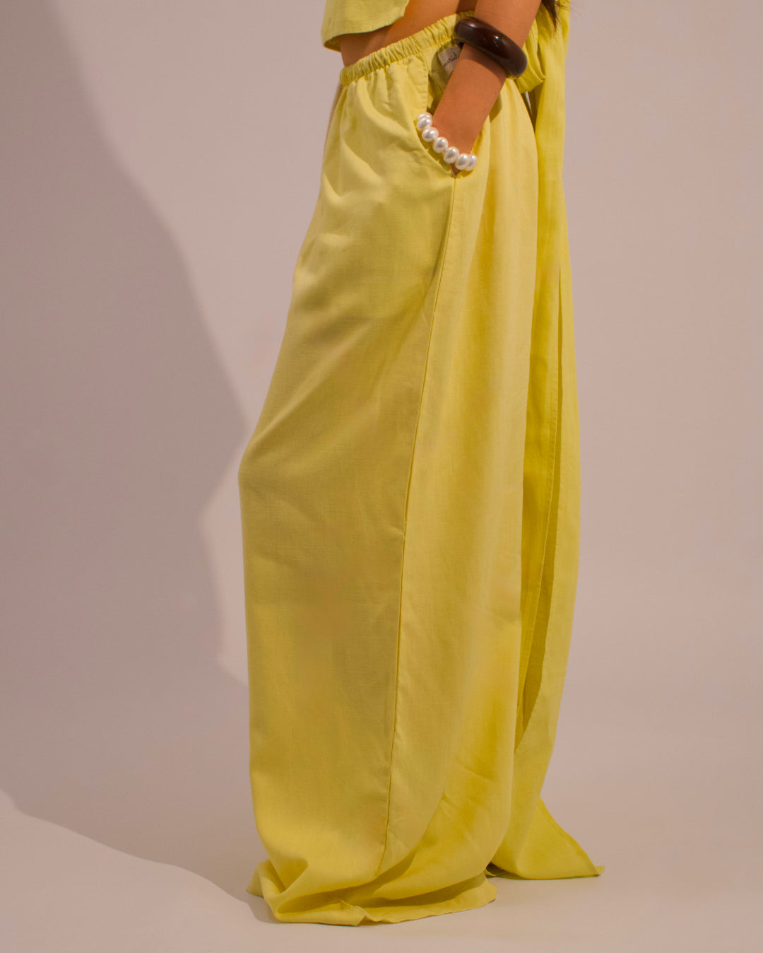 THE Earth Linen Pants - Lemon Yellow