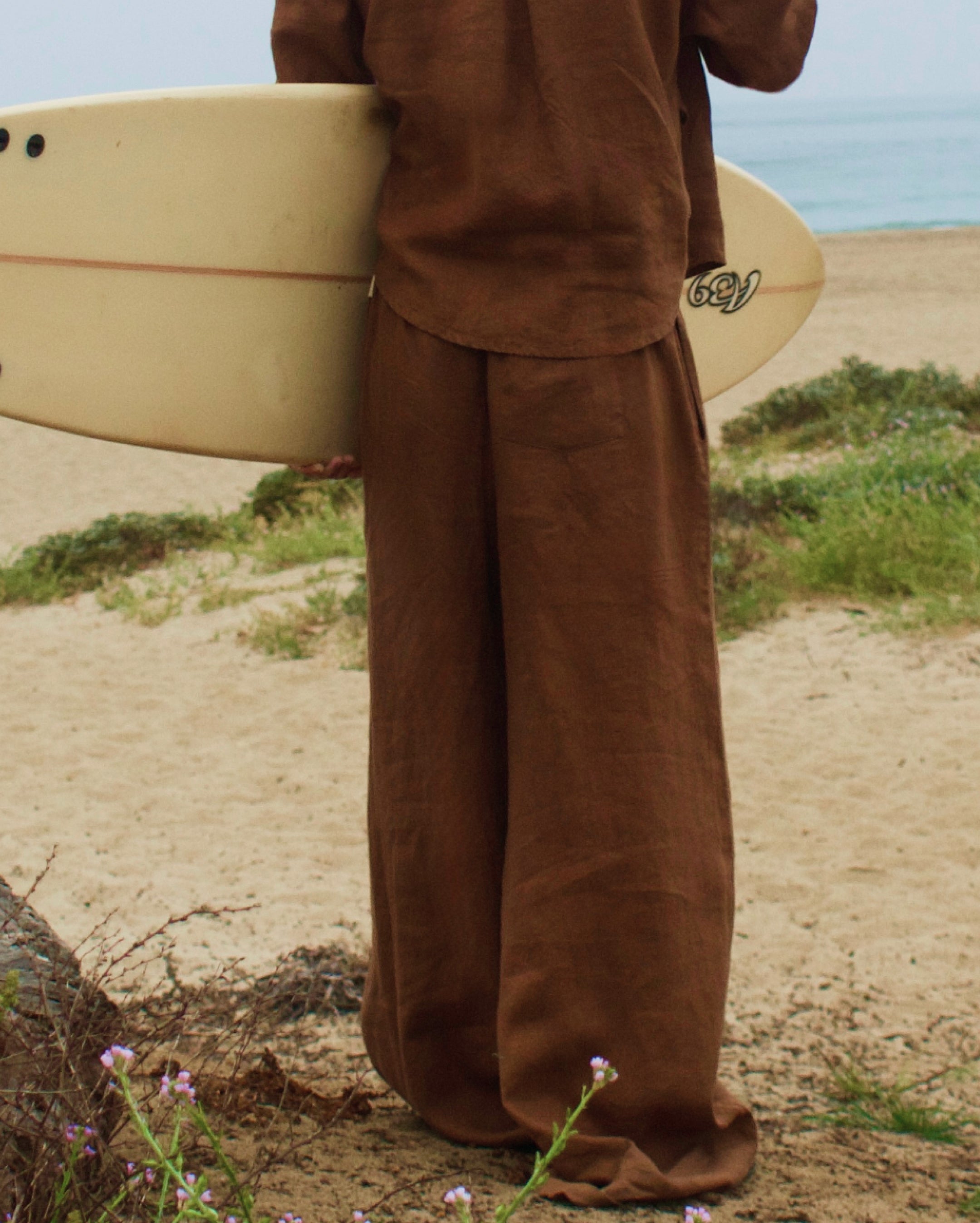 THE Linen Pants - Brown