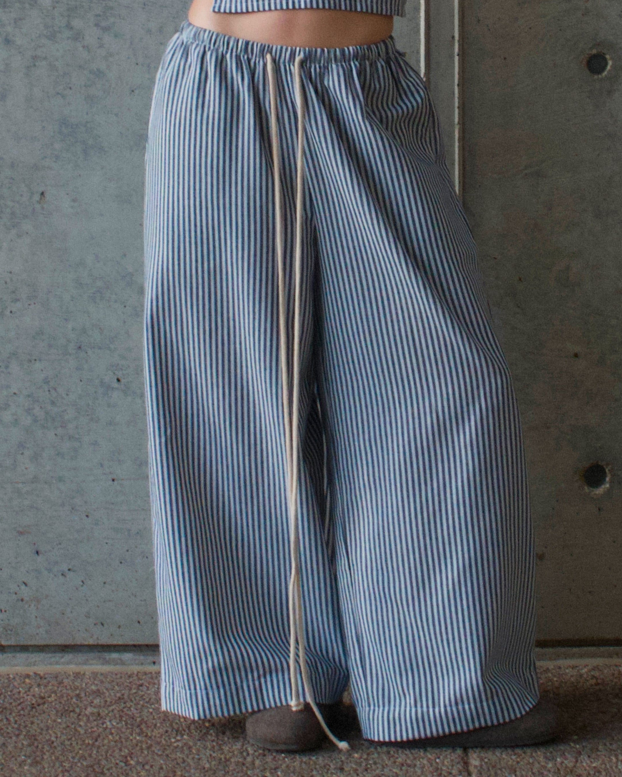 THE Earth Linen Pants | Stripe | Marieloulou