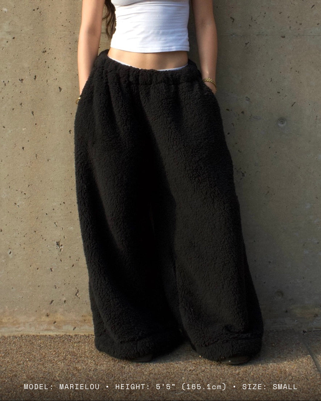 Homebody Full Sherpa Sweatpants - Black