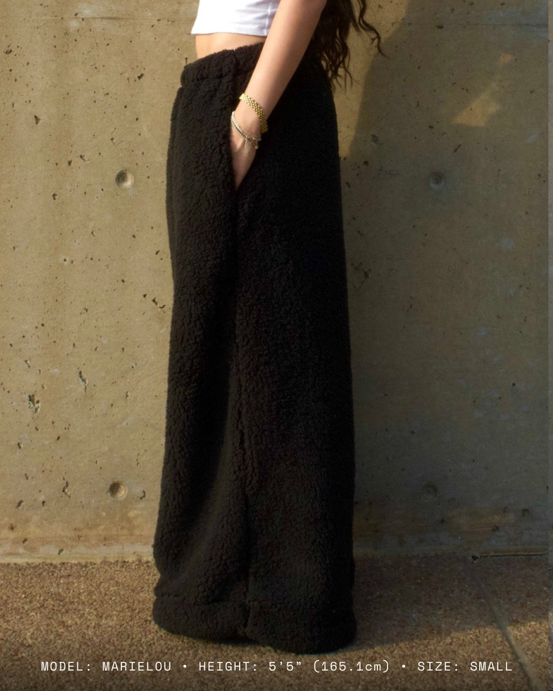 Homebody Full Sherpa Sweatpants - Black